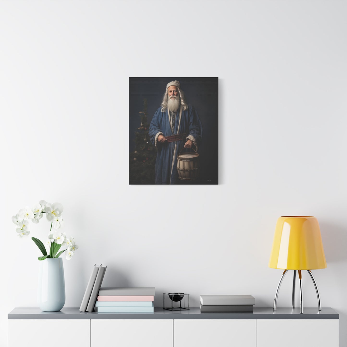 Colonial Everyday Santa Matte Canvas, Stretched, 1.25"