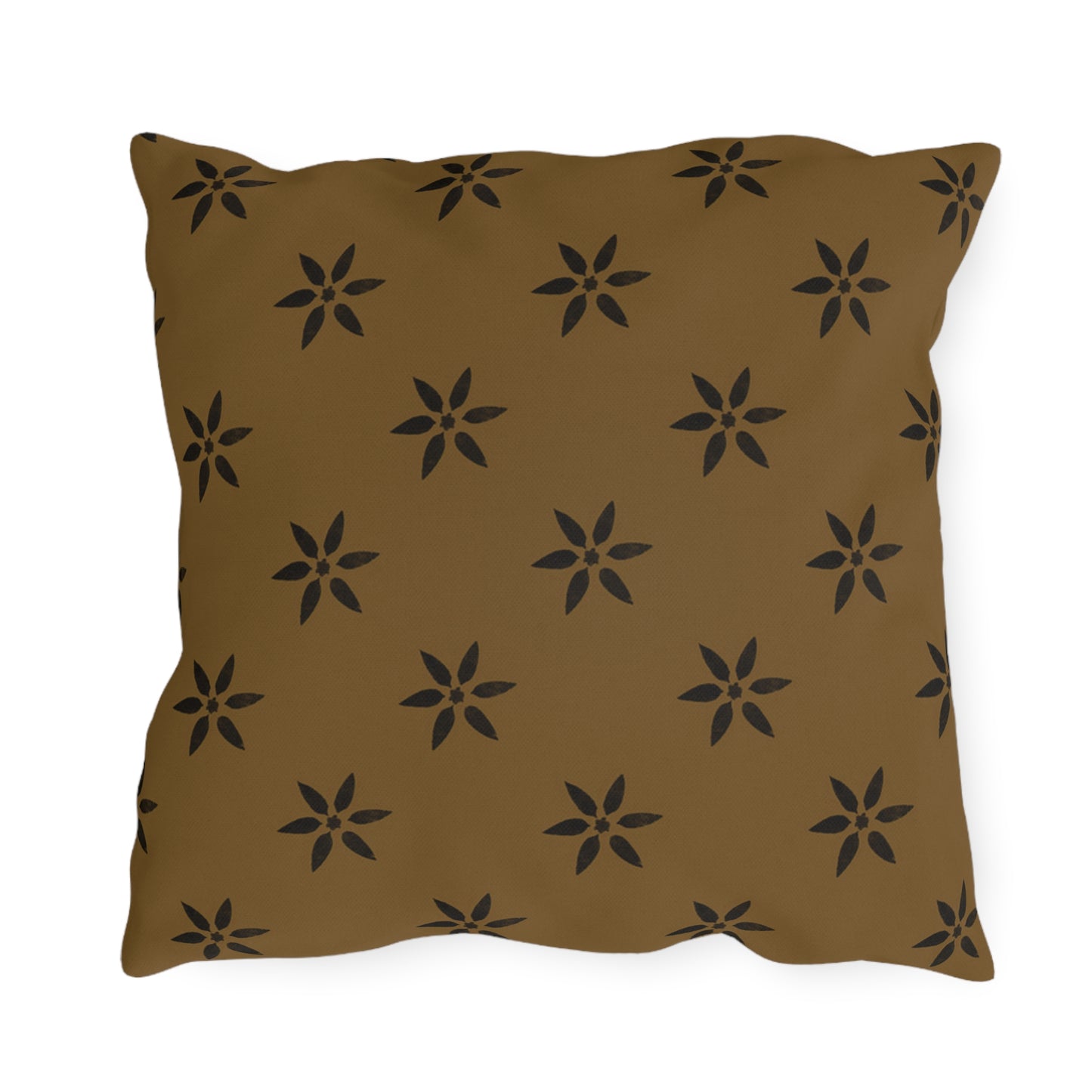 Black Petl on Deep Gold Outdoor Pillows