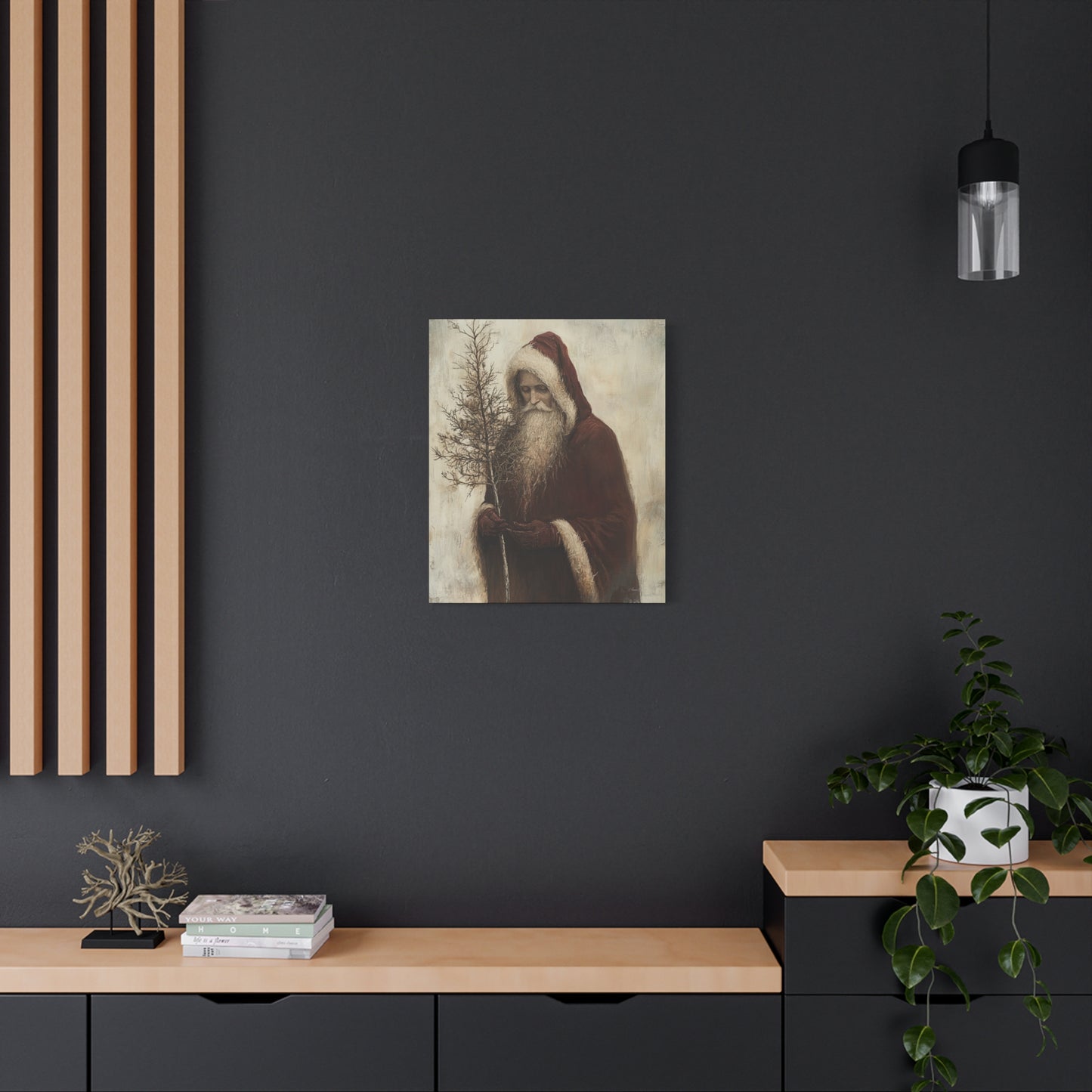 Humble Santa Matte Canvas, Stretched, 1.25"