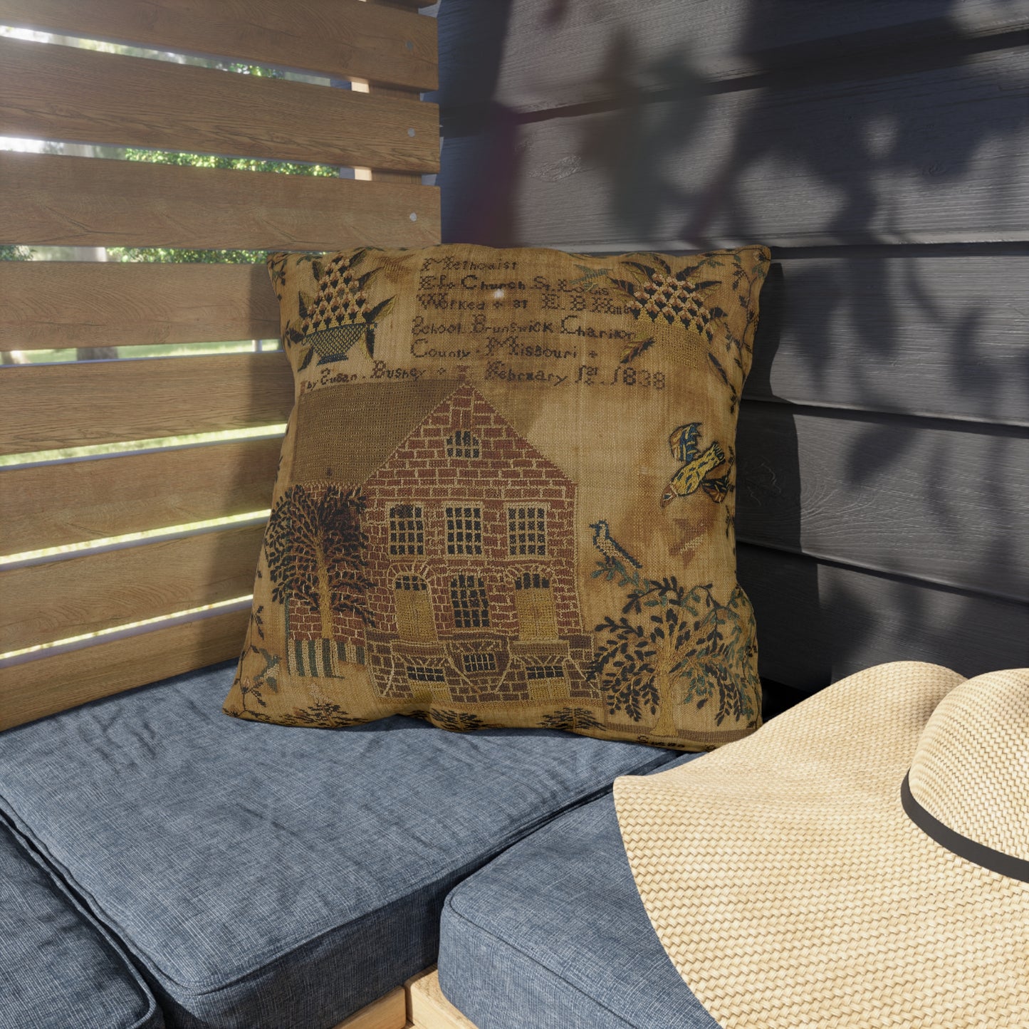 Gritty Prim Outdoor Pillows