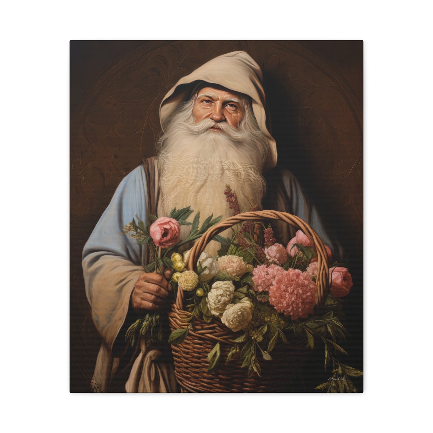 Gardener Santa Matte Canvas, Stretched, 1.25"