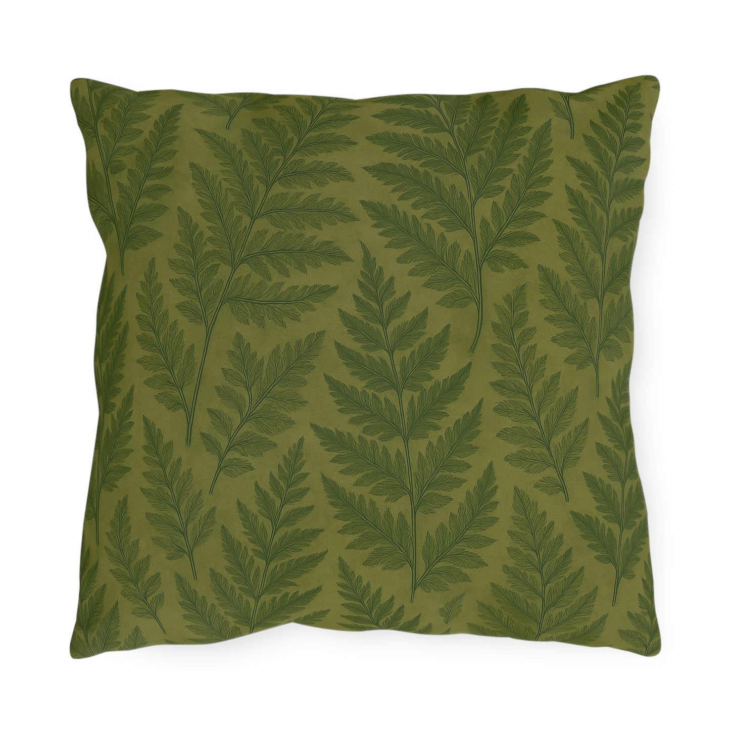 Outdoor Fern Print Pillows - Eco-Friendly Garden Decor, Patio Cushions, Home Accessories, Comfortable Seating, Nature-Inspired Decor