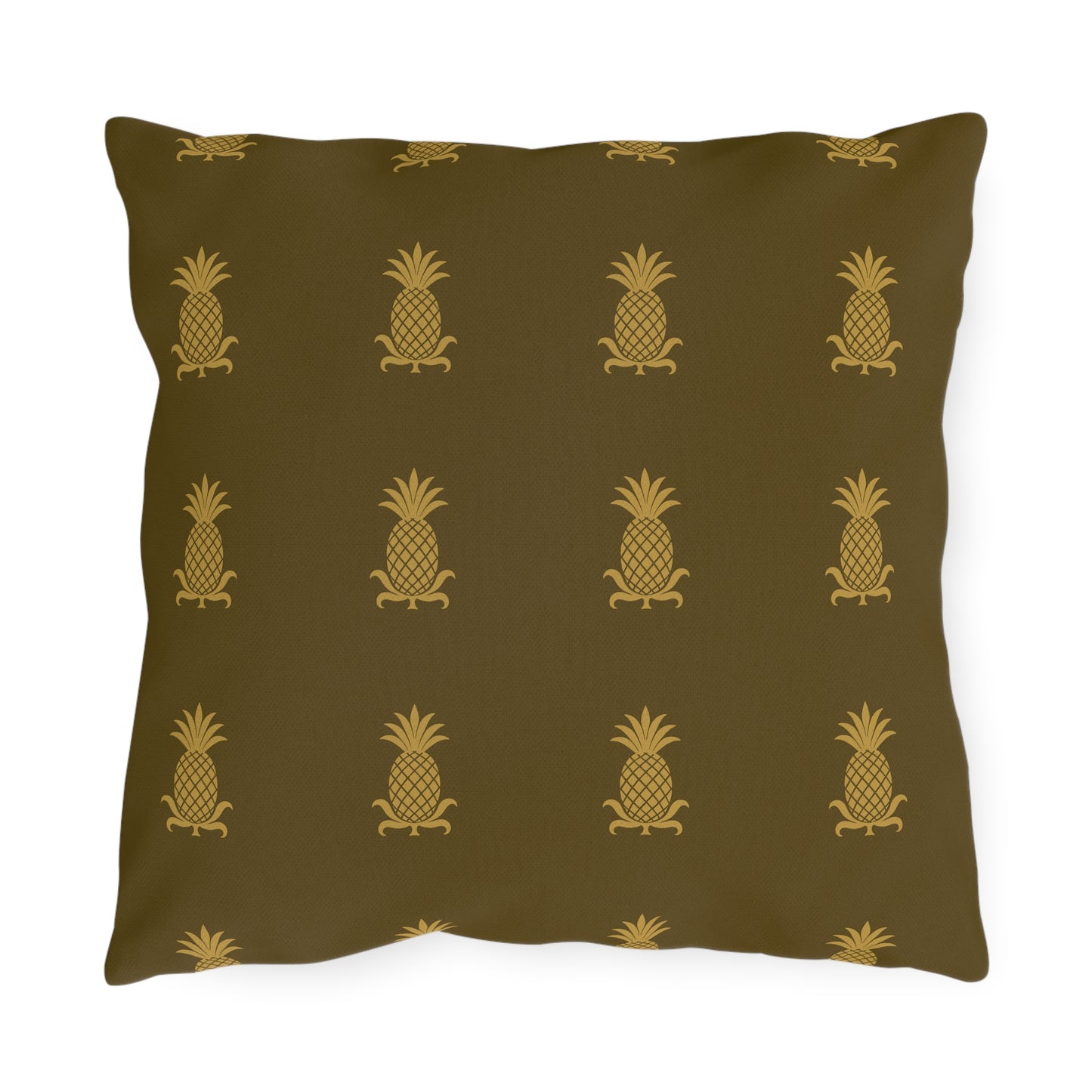Pineapple Print Outdoor Pillows, Tropical Garden Cushion Covers, Summer Décor, Patio Accessories, Beach House Style