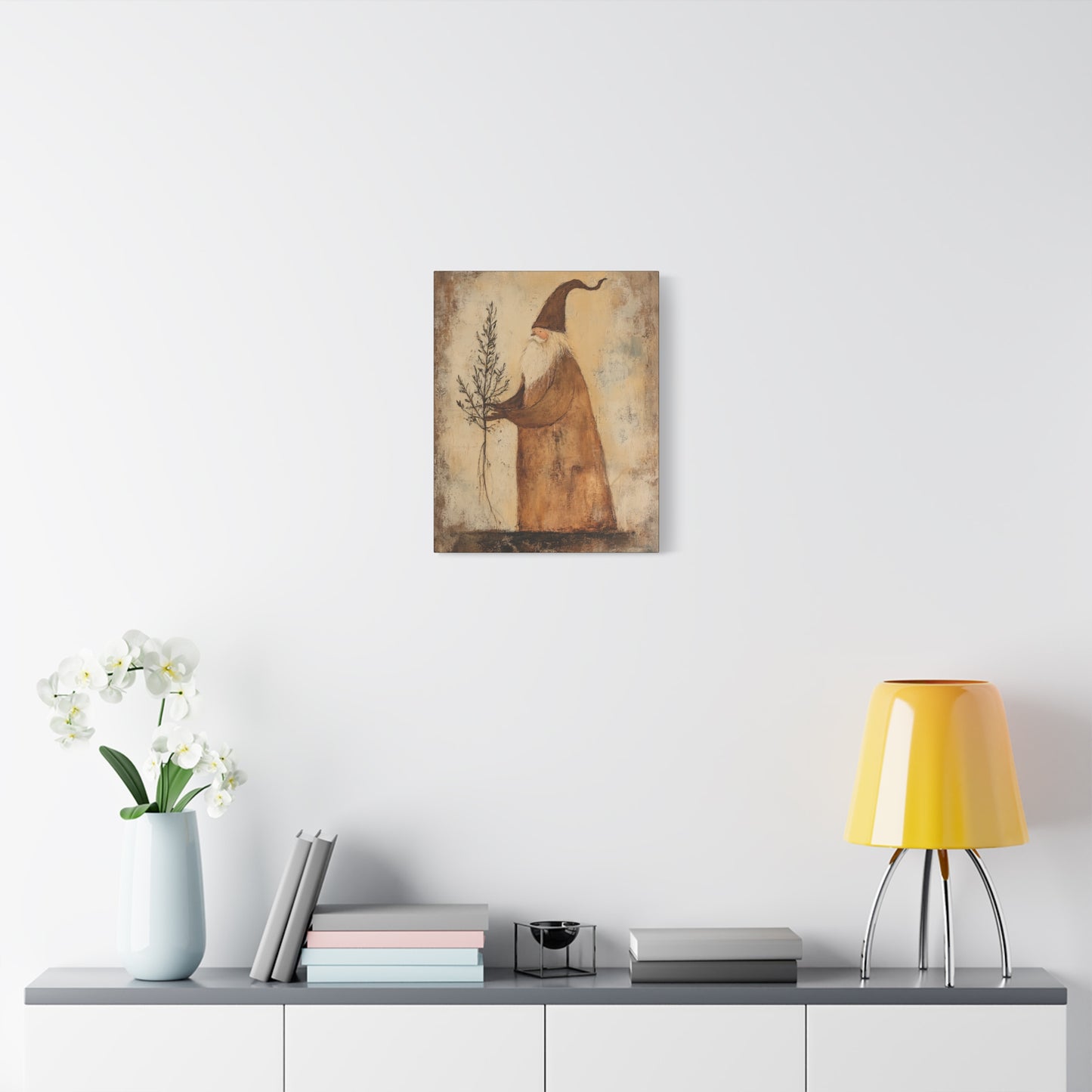 Grungy Earth Santa Matte Canvas, Stretched, 1.25"