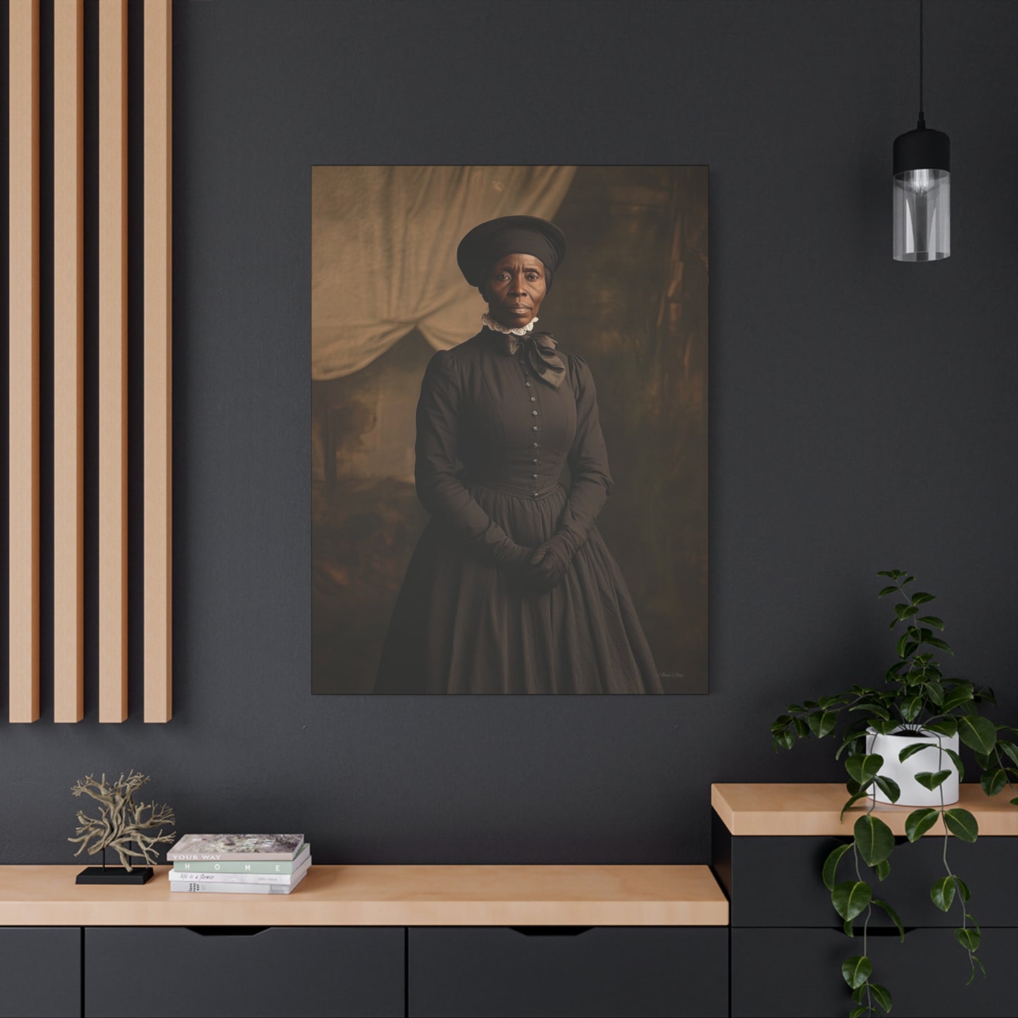 Harriet Elegant Historical Canvas Print - Stretched Artwork
