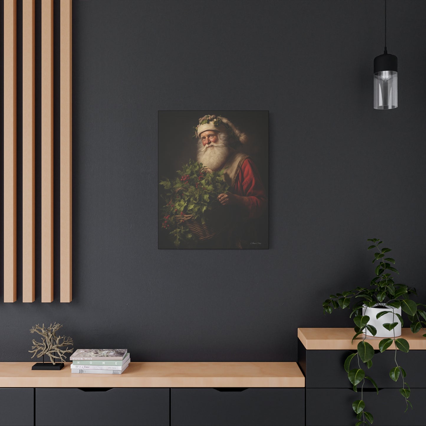 Unconventional Santa Matte Canvas, Stretched, 1.25"