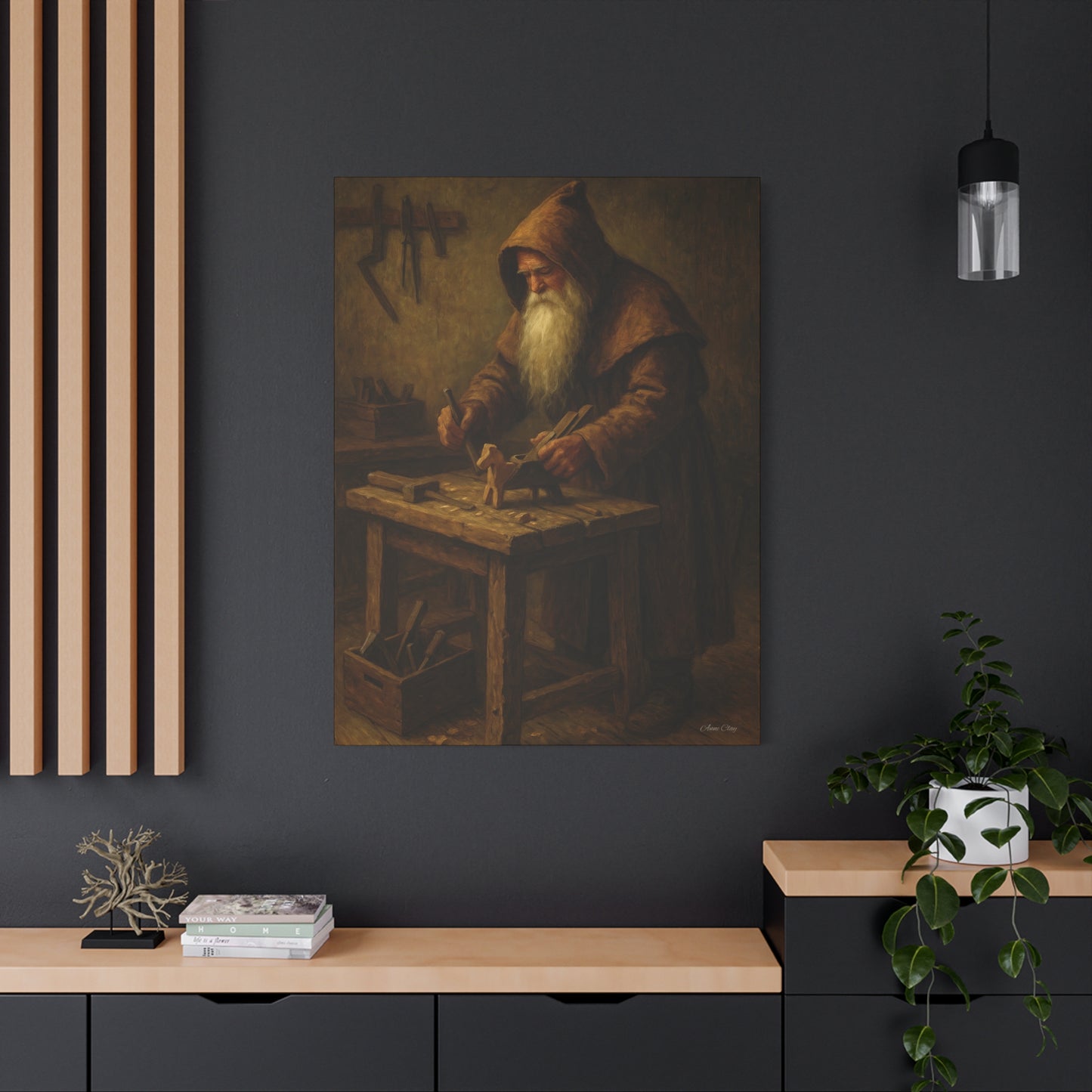 Craftsmanship Wall Art - Vintage Woodworker Canvas Print
