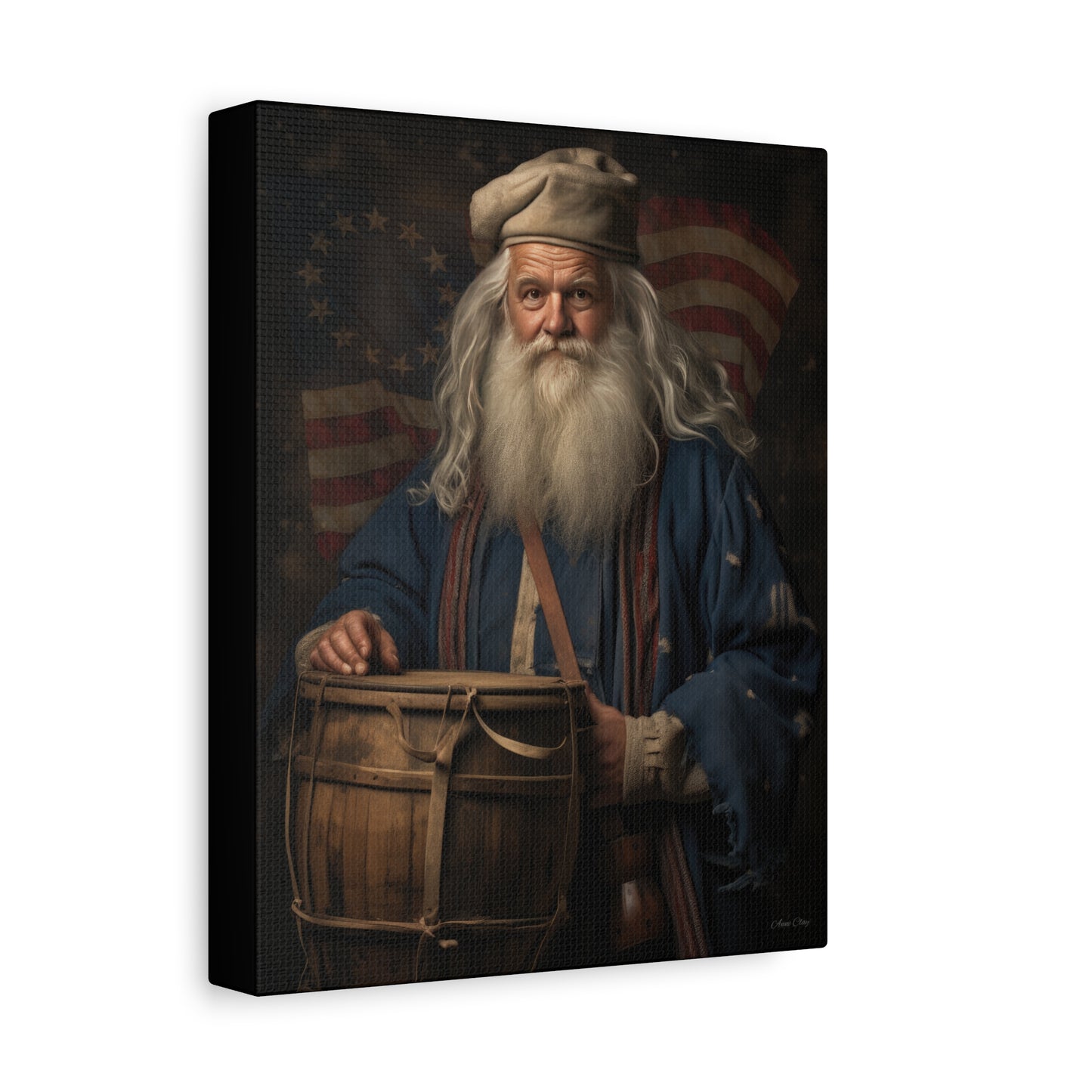Americana Santa Matte Canvas, Stretched, 1.25"