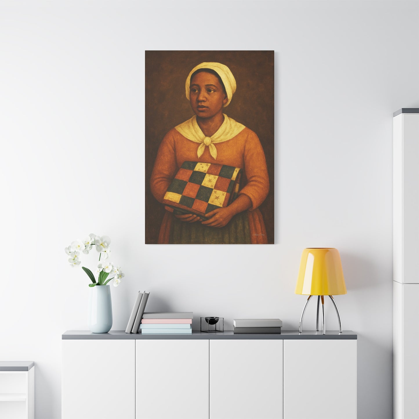 Artistic Stretched Canvas Print, Wall Art, Home Decor, Gift for Art Lovers, Bohemian Vibe, Ideal for Any Occasion