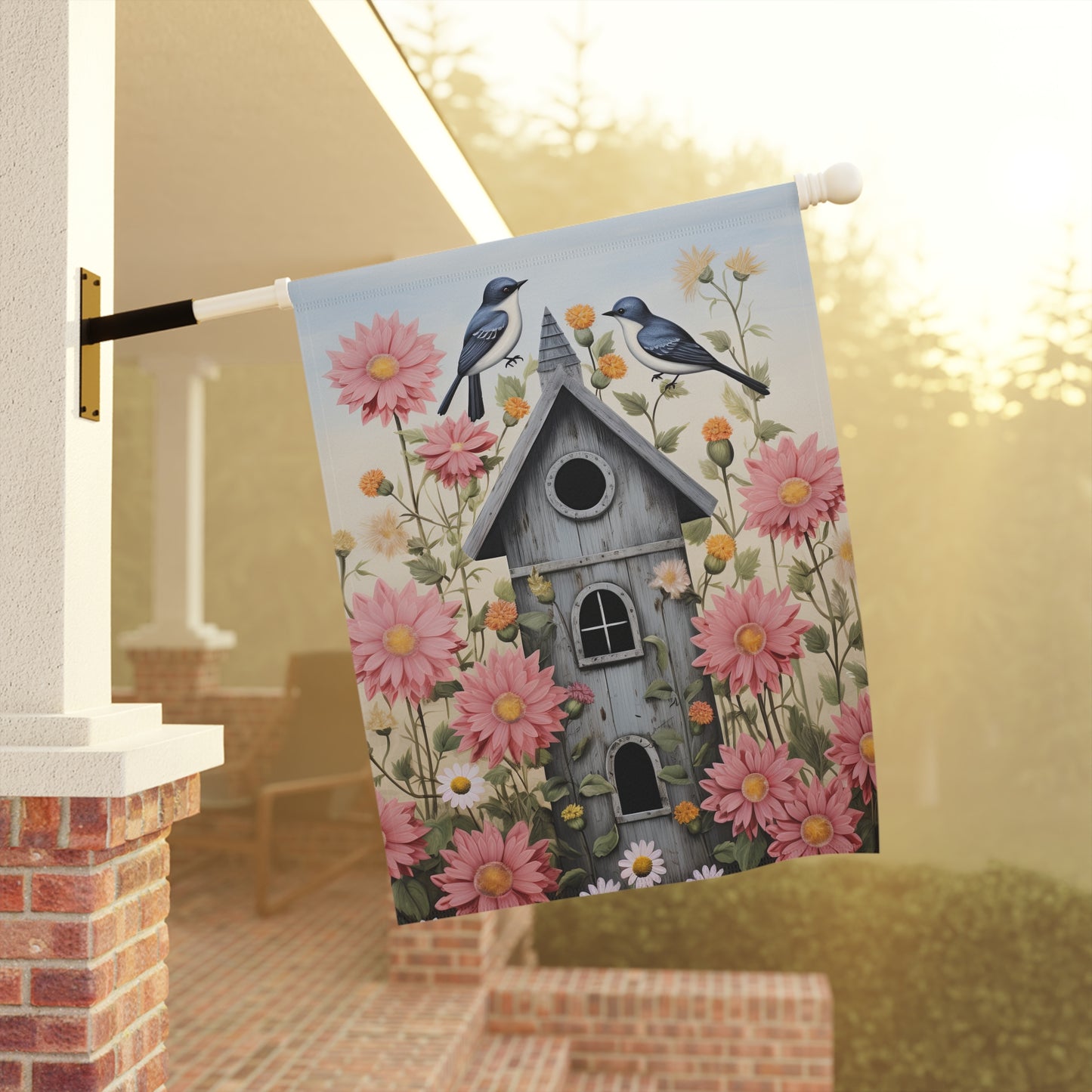 Blue Birds Garden & House Banner