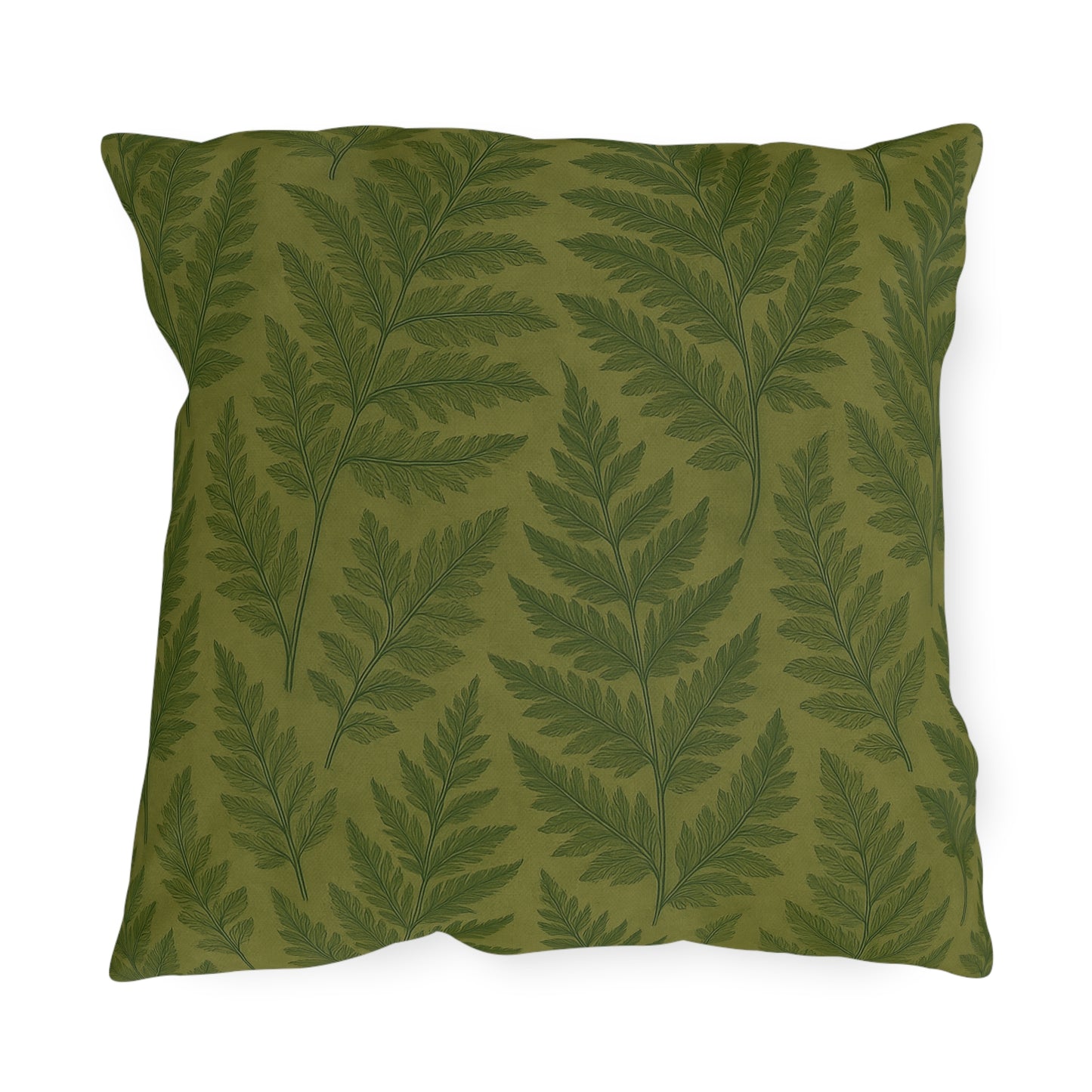 Outdoor Fern Print Pillows - Eco-Friendly Garden Decor, Patio Cushions, Home Accessories, Comfortable Seating, Nature-Inspired Decor