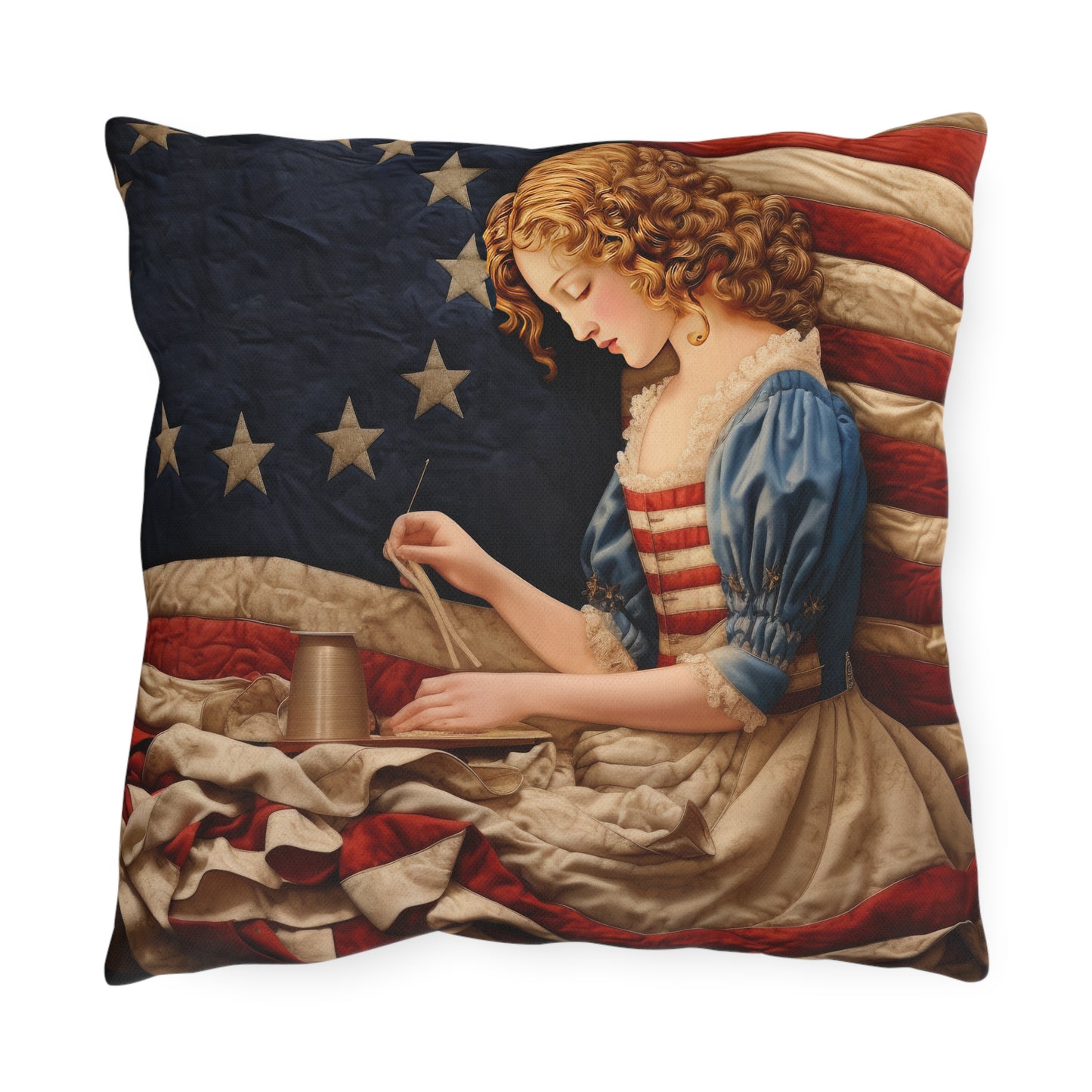 Betsy Ross Outdoor Pillows