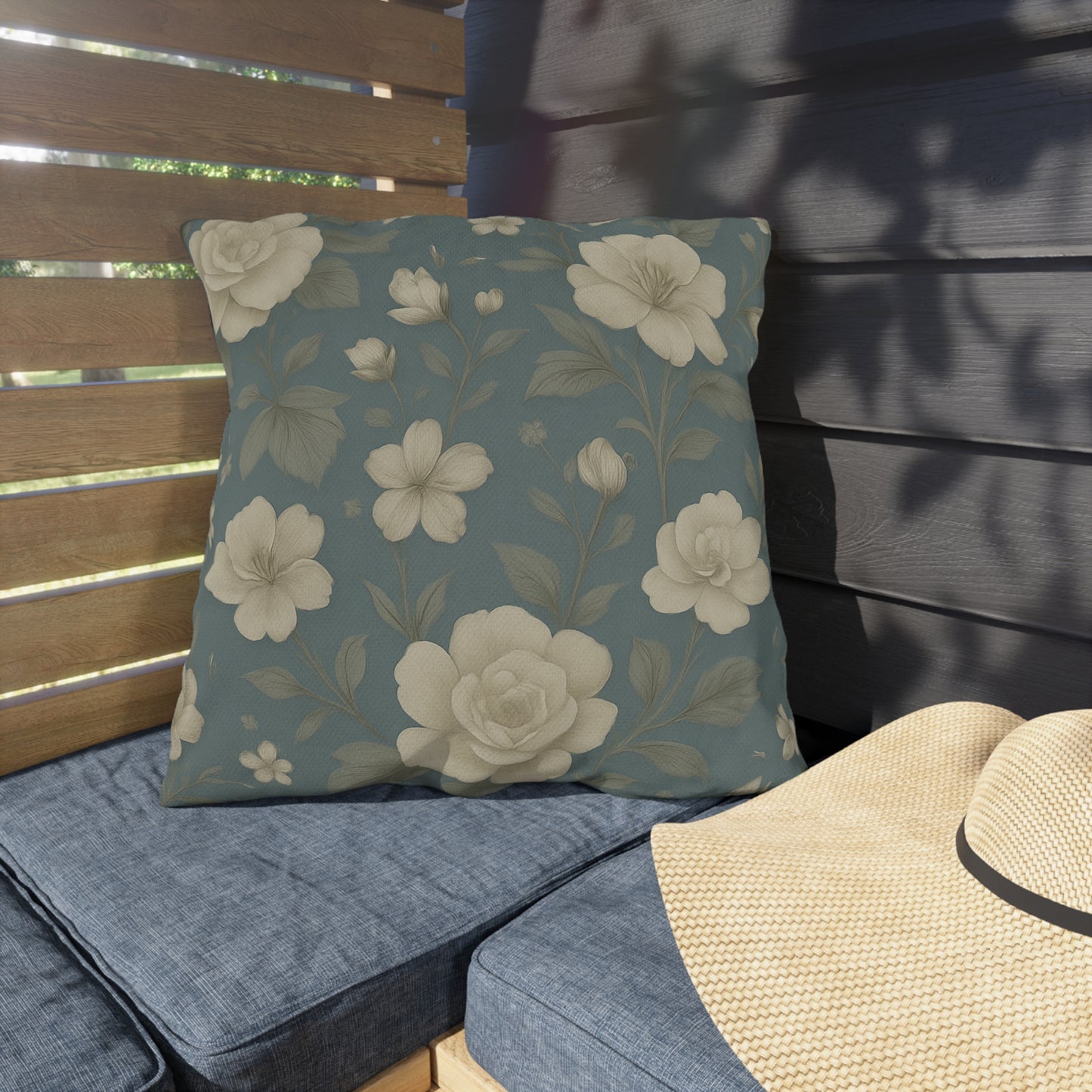 Chic Floral Outdoor Cushions, Patio Pillows, Garden Decor, Summer Accessories, Elegant Floral Throw Pillows, Home and Garden