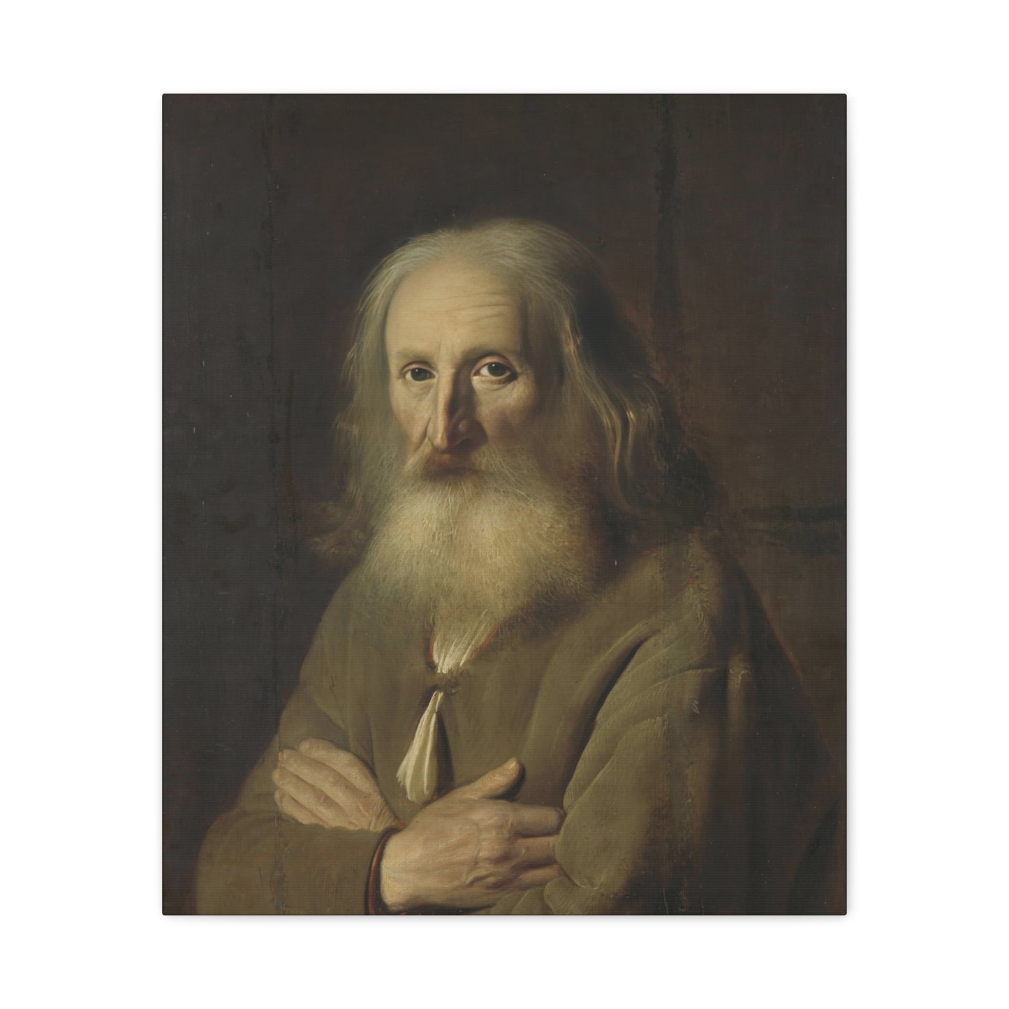 Old Farmer Portrait Matte Canvas, Stretched, 1.25"