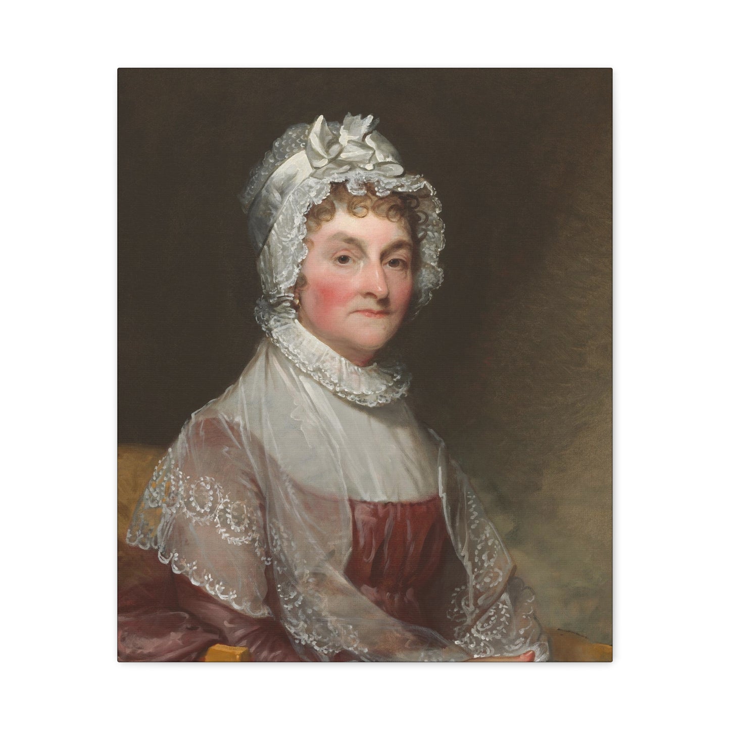 Abigail Adams wife of President John Adams Canvas Wall Art - Elegant Vintage Portrait of a Lady