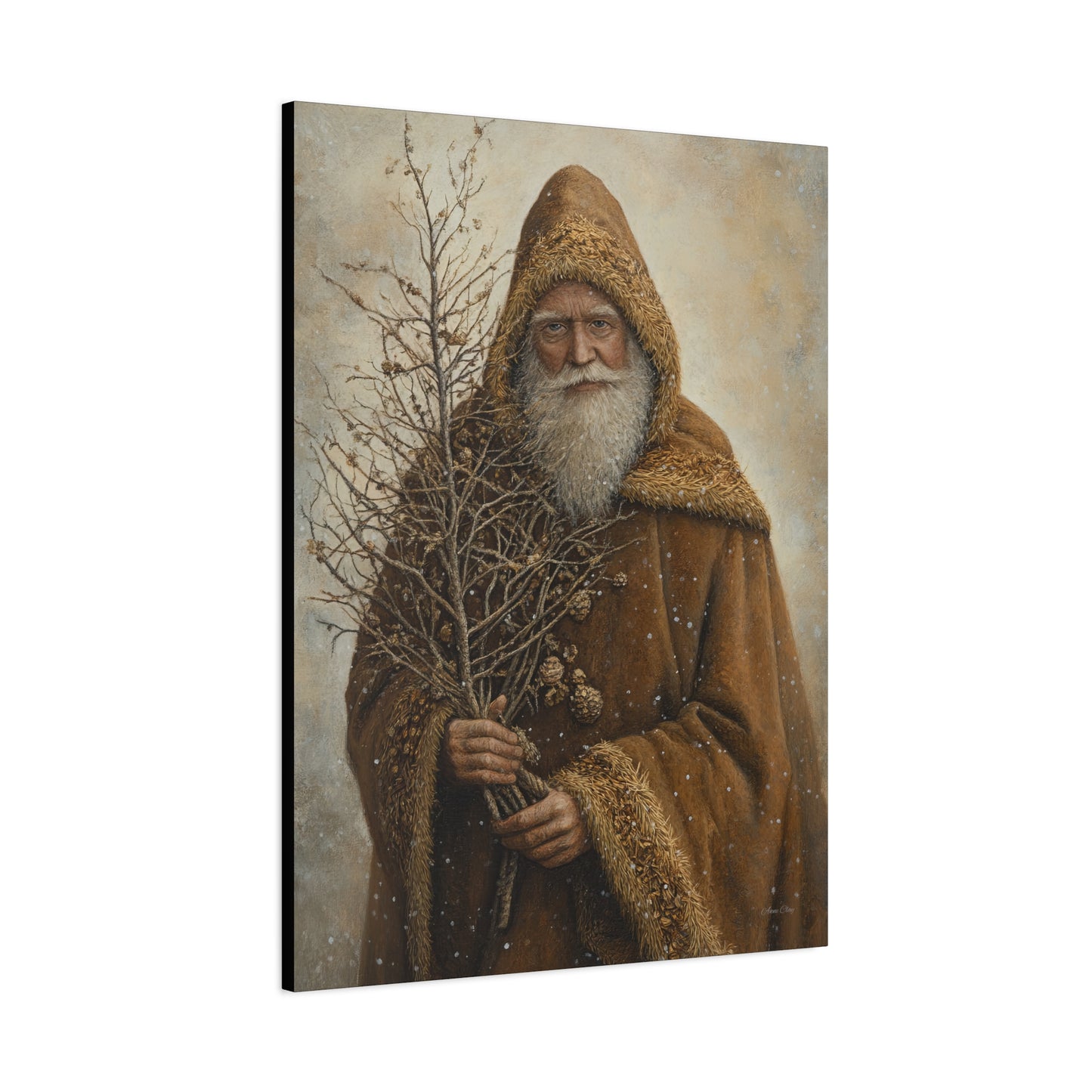 Natural Santa Matte Canvas, Stretched, 1.25"