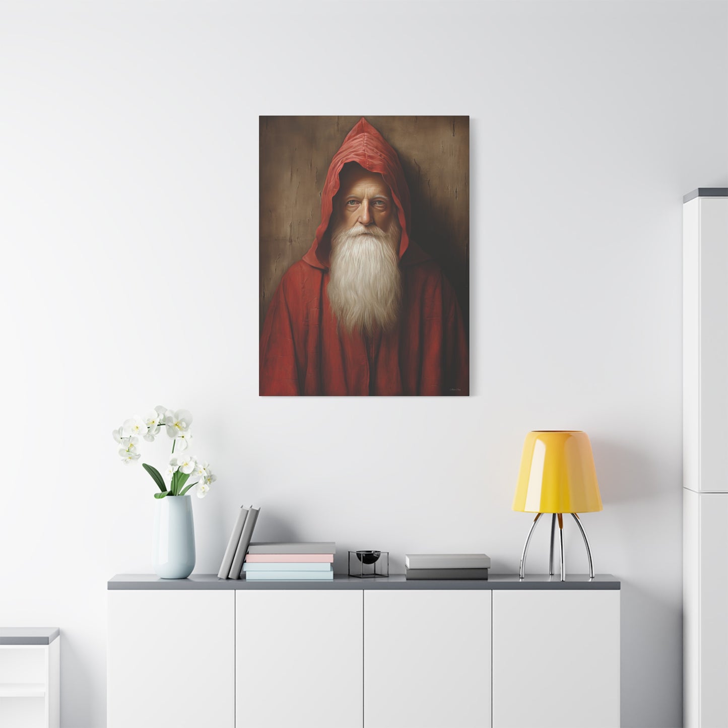 Mysterious Santa Matte Canvas, Stretched, 1.25"