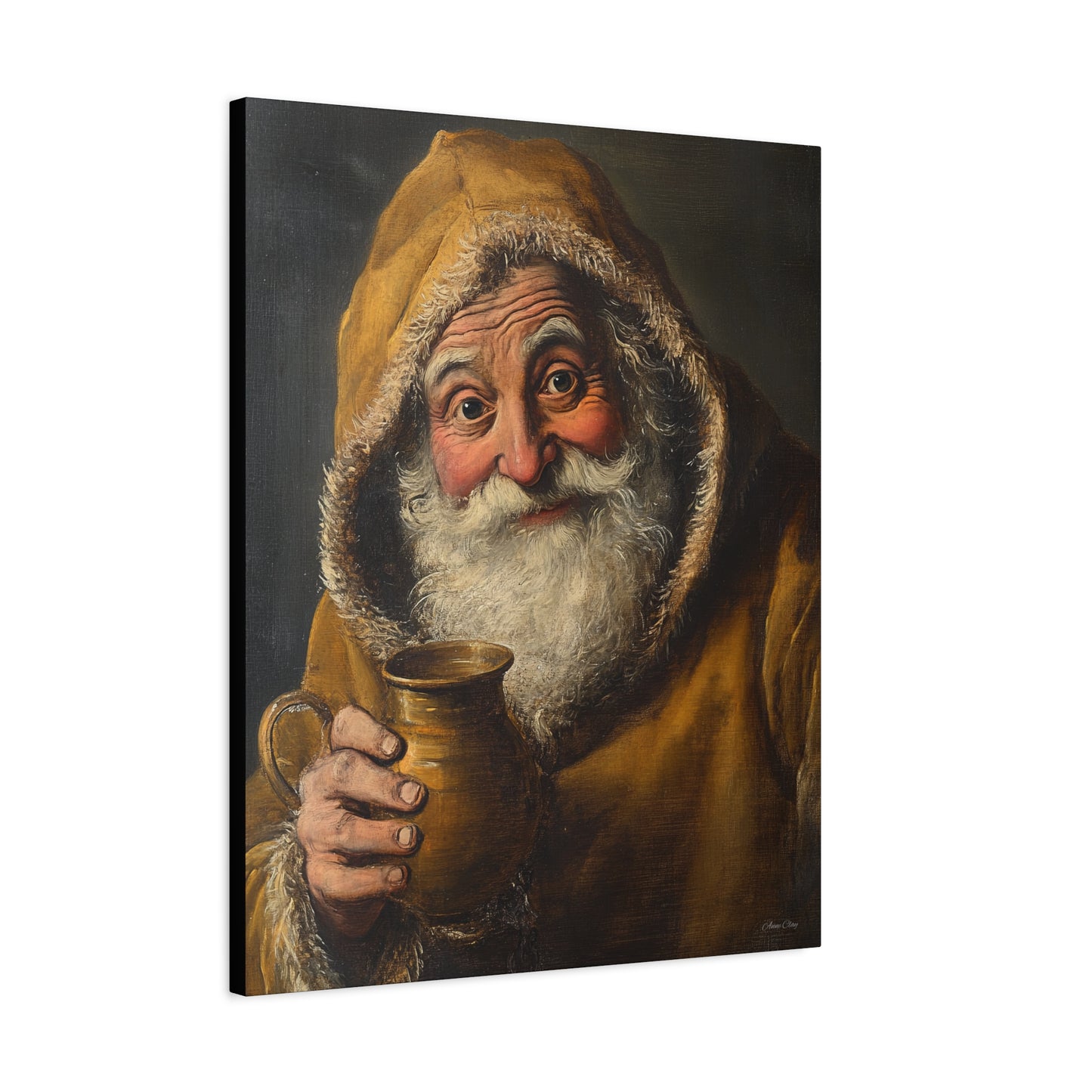 Tavern Santa Matte Canvas, Stretched, 1.25"
