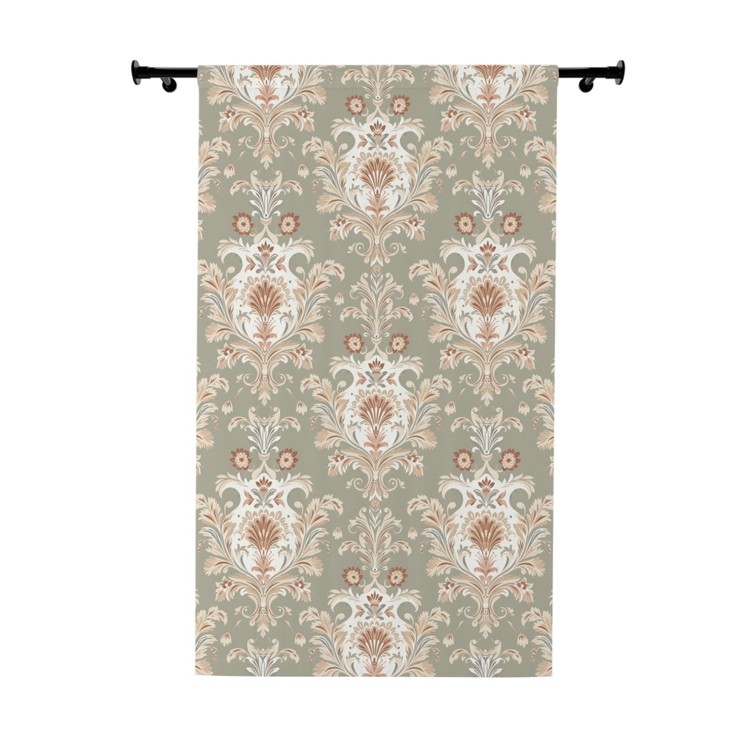 Elegant Floral Window Curtain - Bohemian Style Home Decor