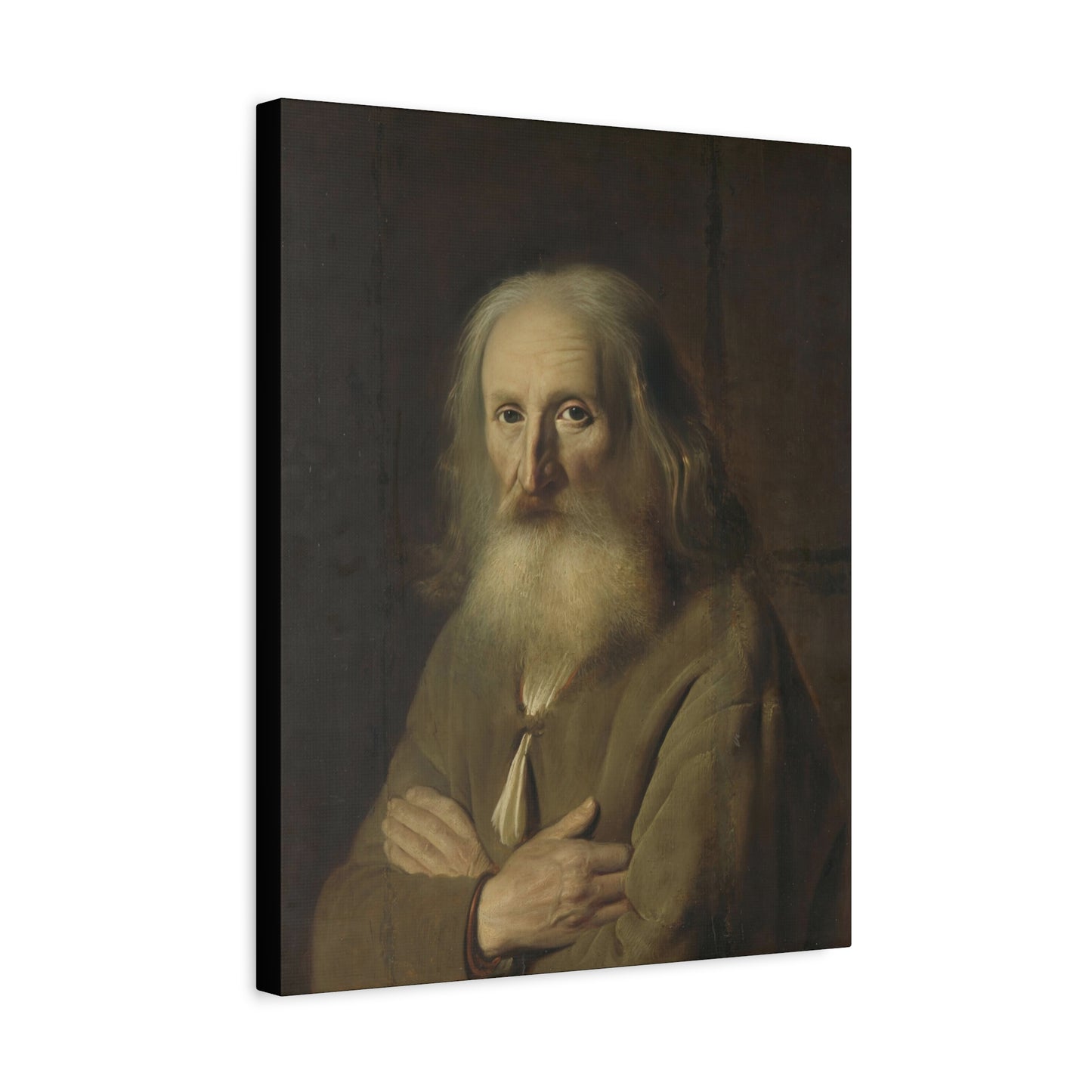 Old Farmer Portrait Matte Canvas, Stretched, 1.25"