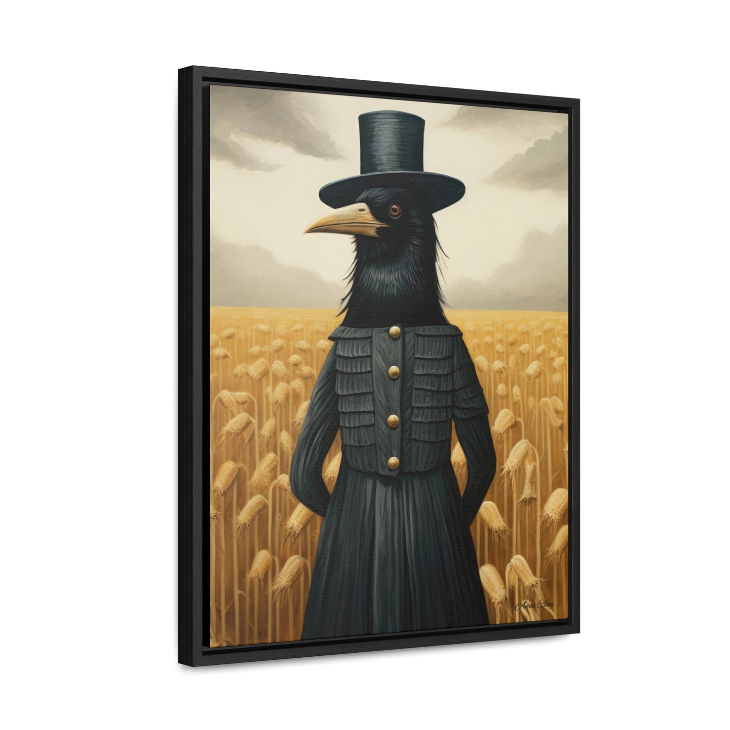 Framed Proper Crow Gallery Canvas Wraps, Vertical Frame