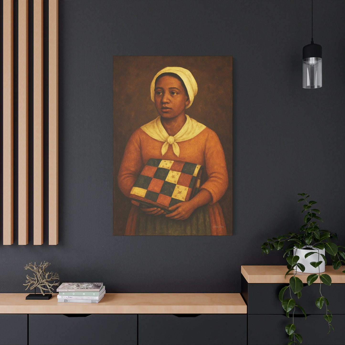 Artistic Stretched Canvas Print, Wall Art, Home Decor, Gift for Art Lovers, Bohemian Vibe, Ideal for Any Occasion