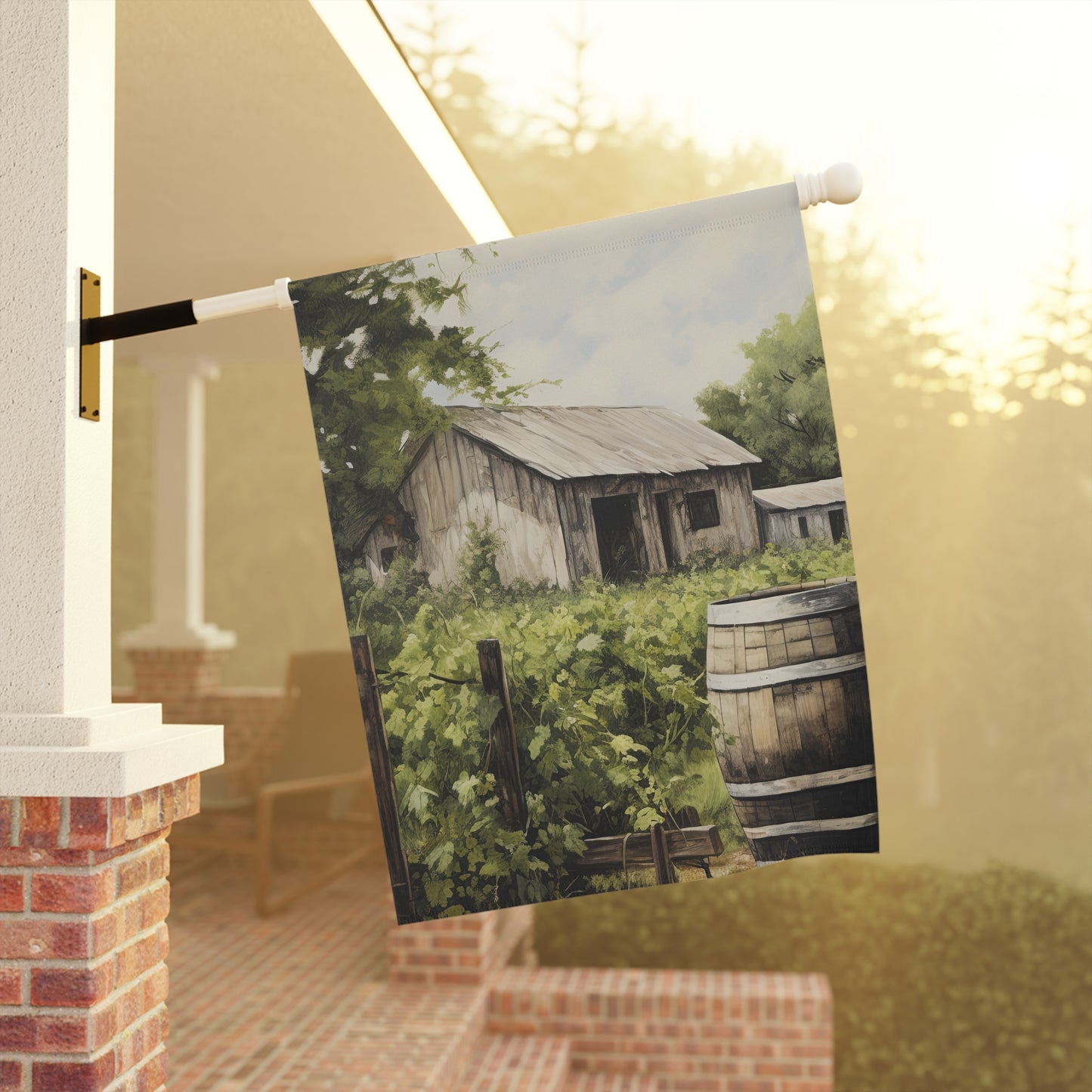 Old Farm Garden & House Banner