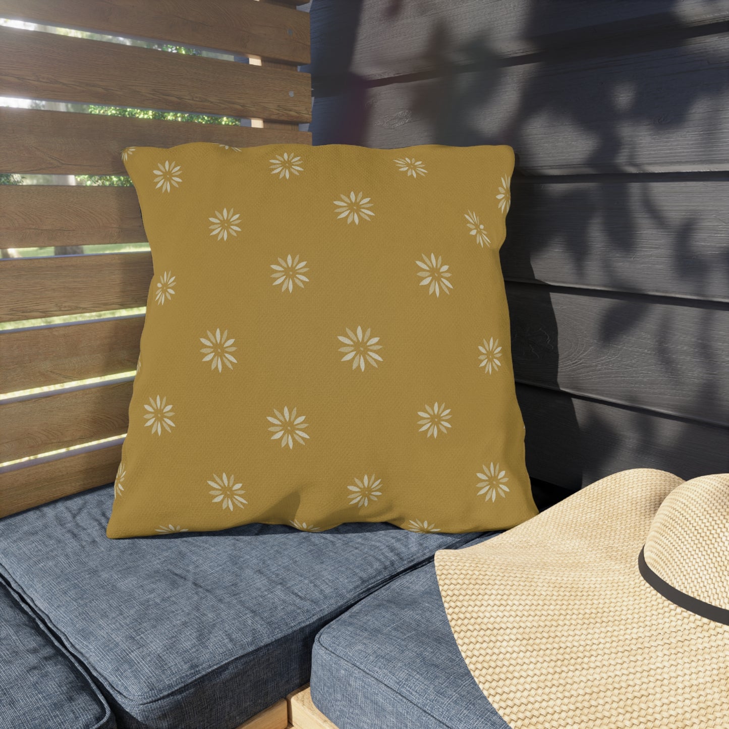 Sunny Floral Outdoor Pillows - Cozy Throw Cushions for Patio and Garden Decor