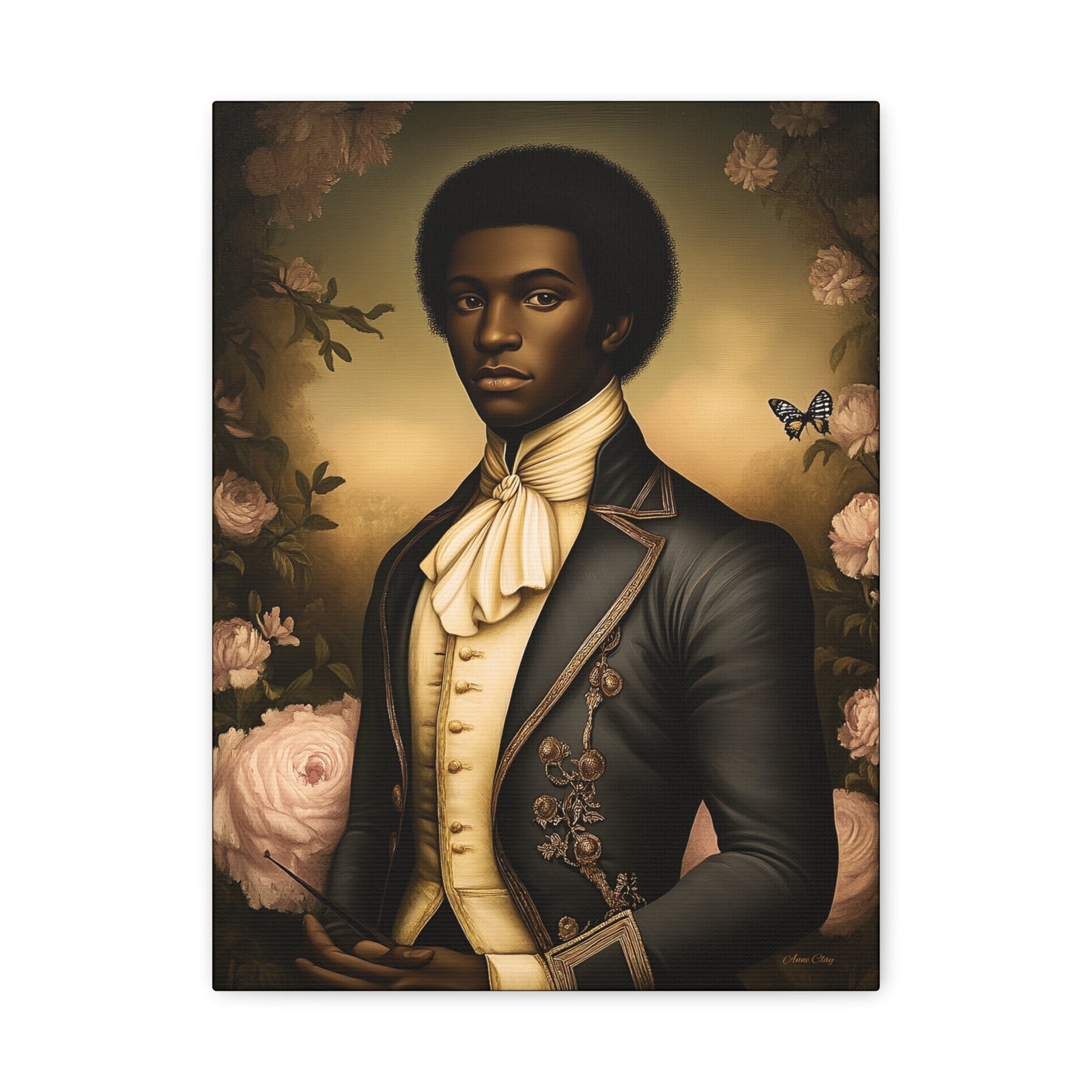 Elias Thorne – 18th Century Black Colonial Portrait | Bellewood Wall Art