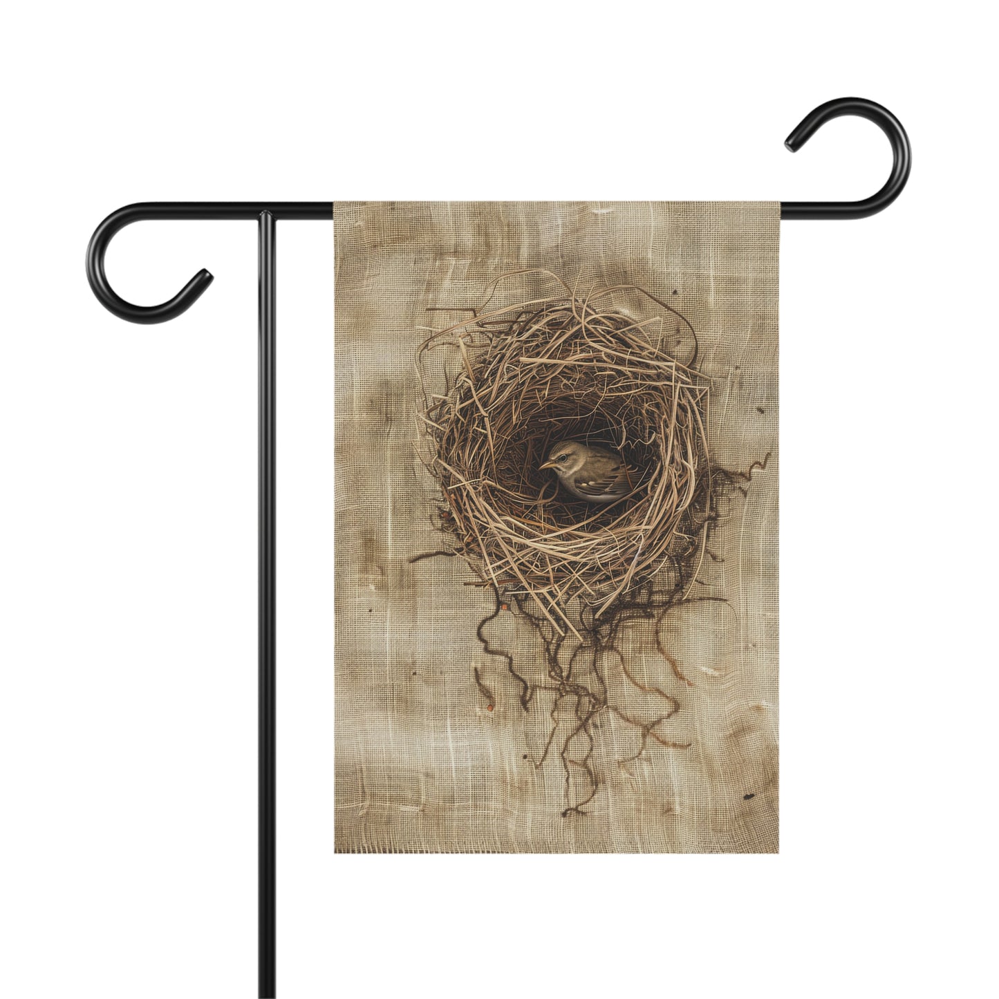 Bird in Nest Garden & House Banner