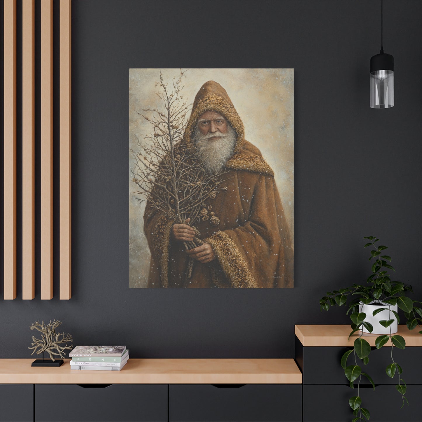 Natural Santa Matte Canvas, Stretched, 1.25"