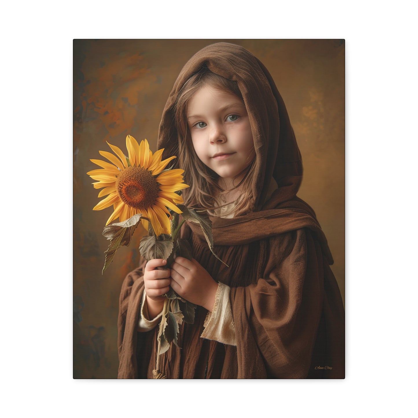 Sandy Sunflower Matte Canvas, Stretched, 1.25"