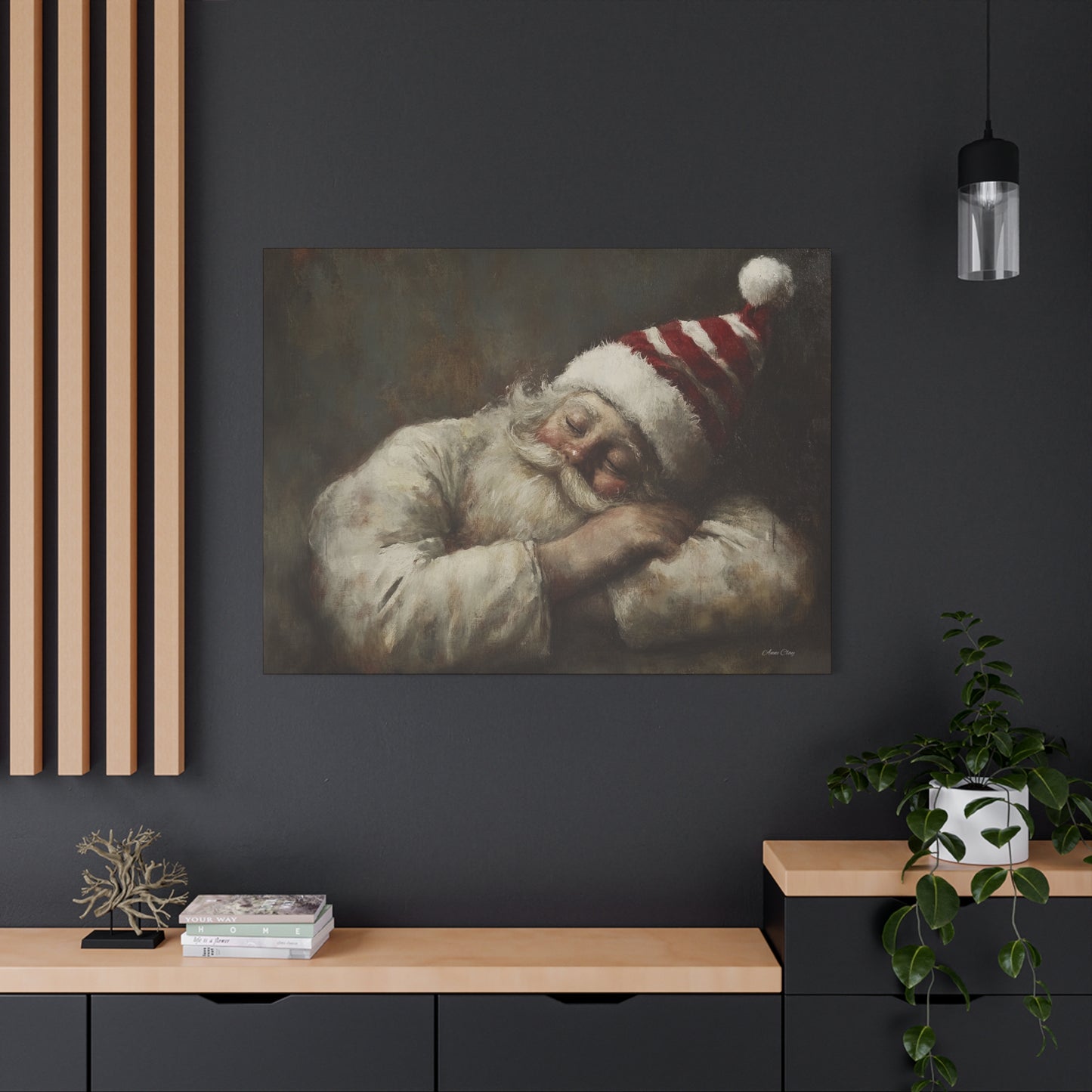 Sweet Dreams Santa Matte Canvas, Stretched, 1.25"