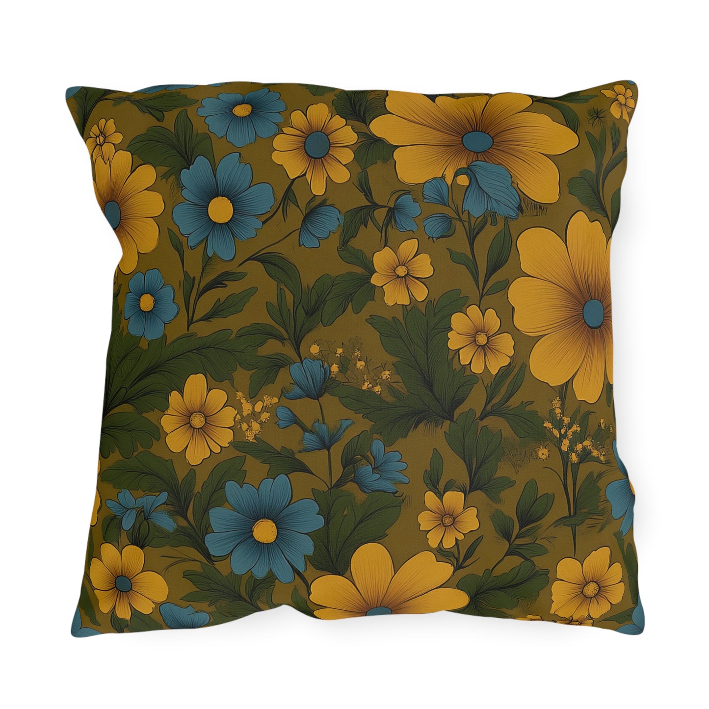 Bohemian Floral Outdoor Pillows, Vibrant Garden Decor, Patio Accessories, Spring/Summer Vibes, Outdoor Seating Style