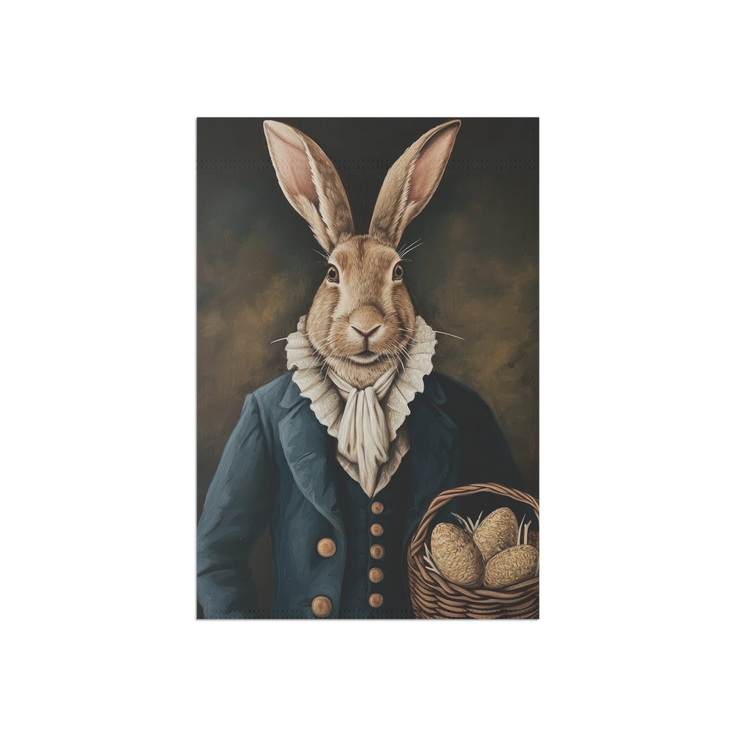 Whimsical Easter Garden Banner with Dapper Rabbit Design