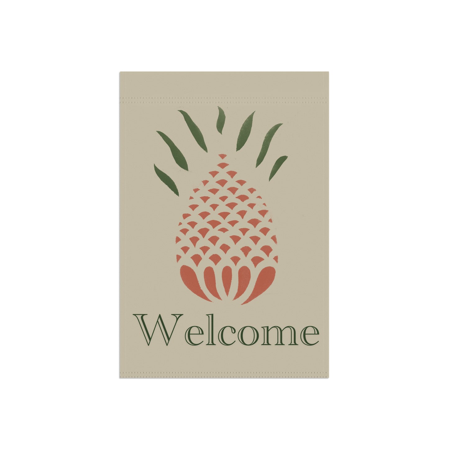 Stencil Pineapple Welcome Sign Garden & House Banner