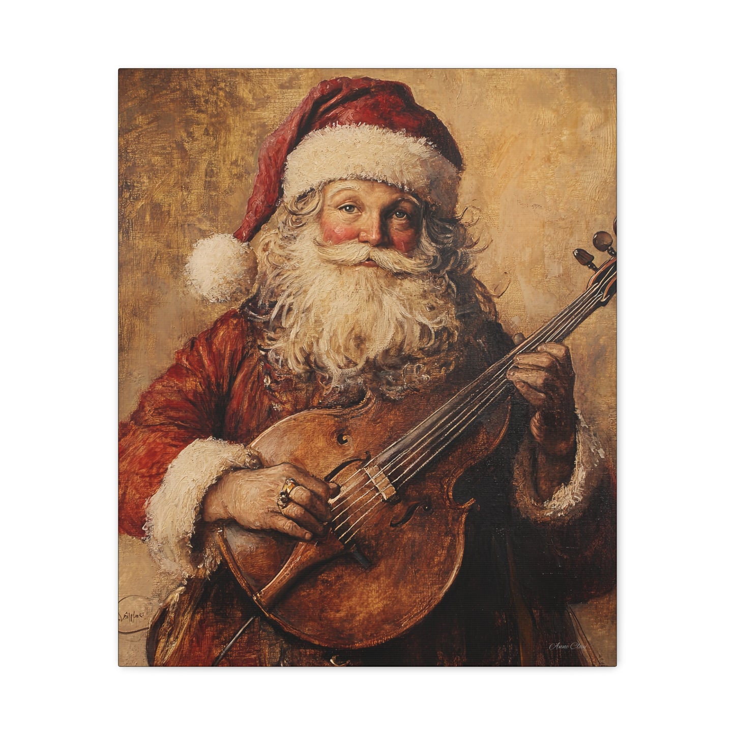Nashville Santa Matte Canvas, Stretched, 1.25"
