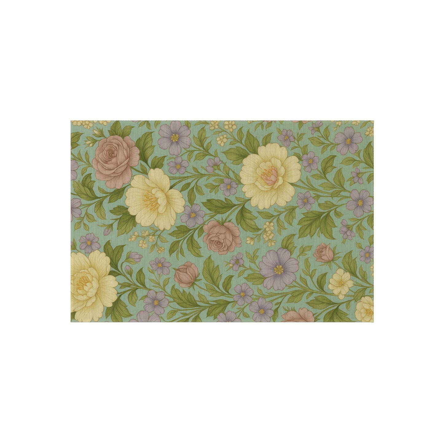 Floral Outdoor Rug - Decorative Area Mat for Patios, Entryways, or Gardens - Perfect Gift for Home Decor Lovers