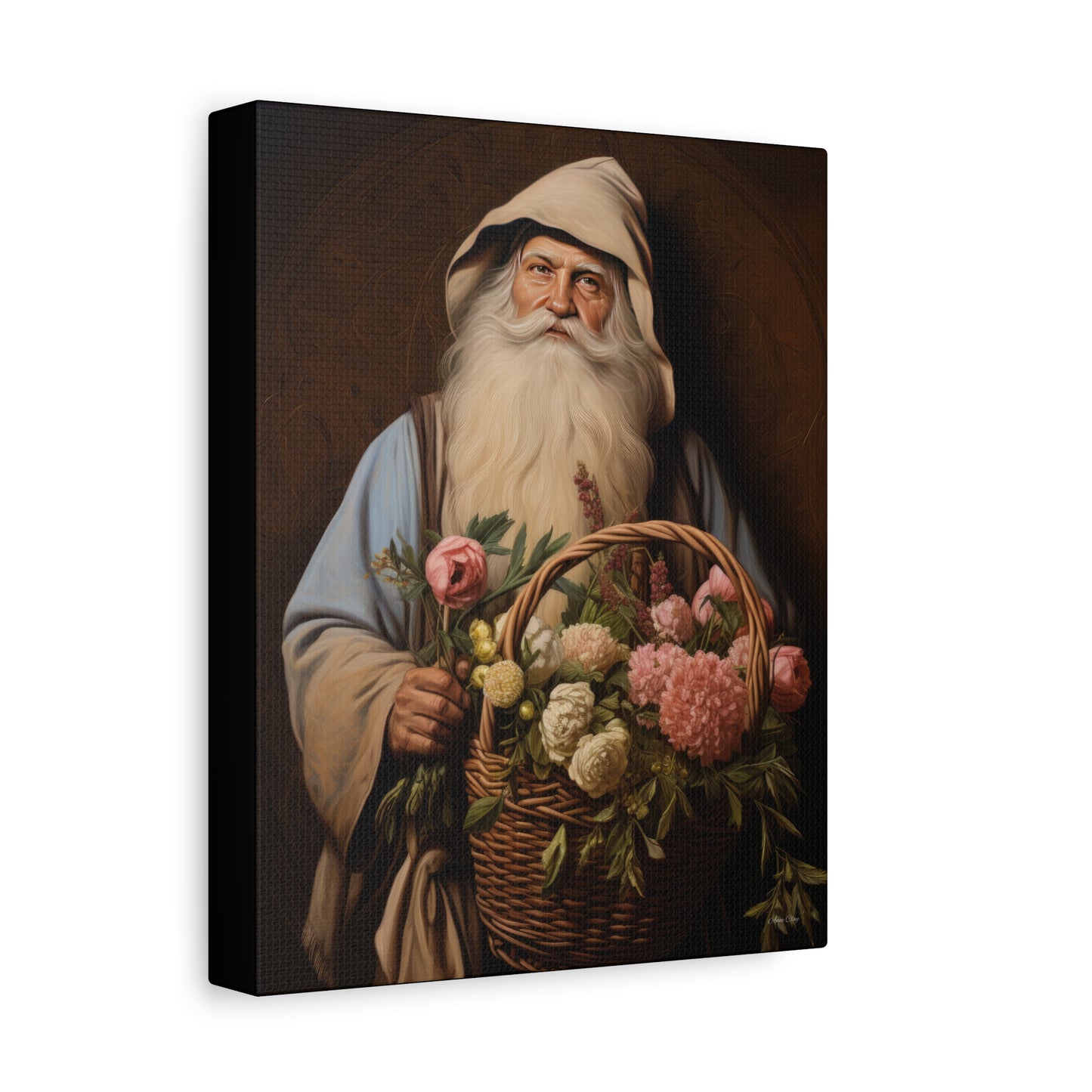 Gardener Santa Matte Canvas, Stretched, 1.25"