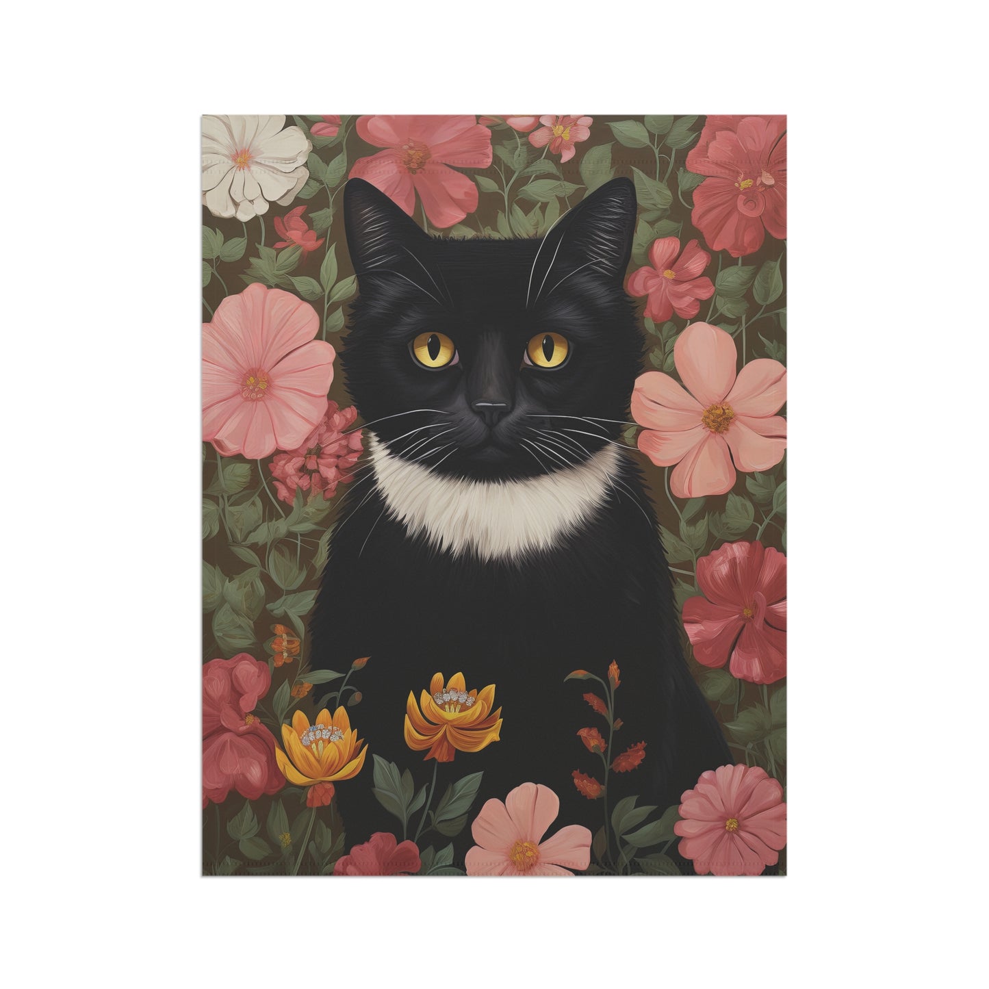 Tuxedo Garden Cat Garden & House Banner