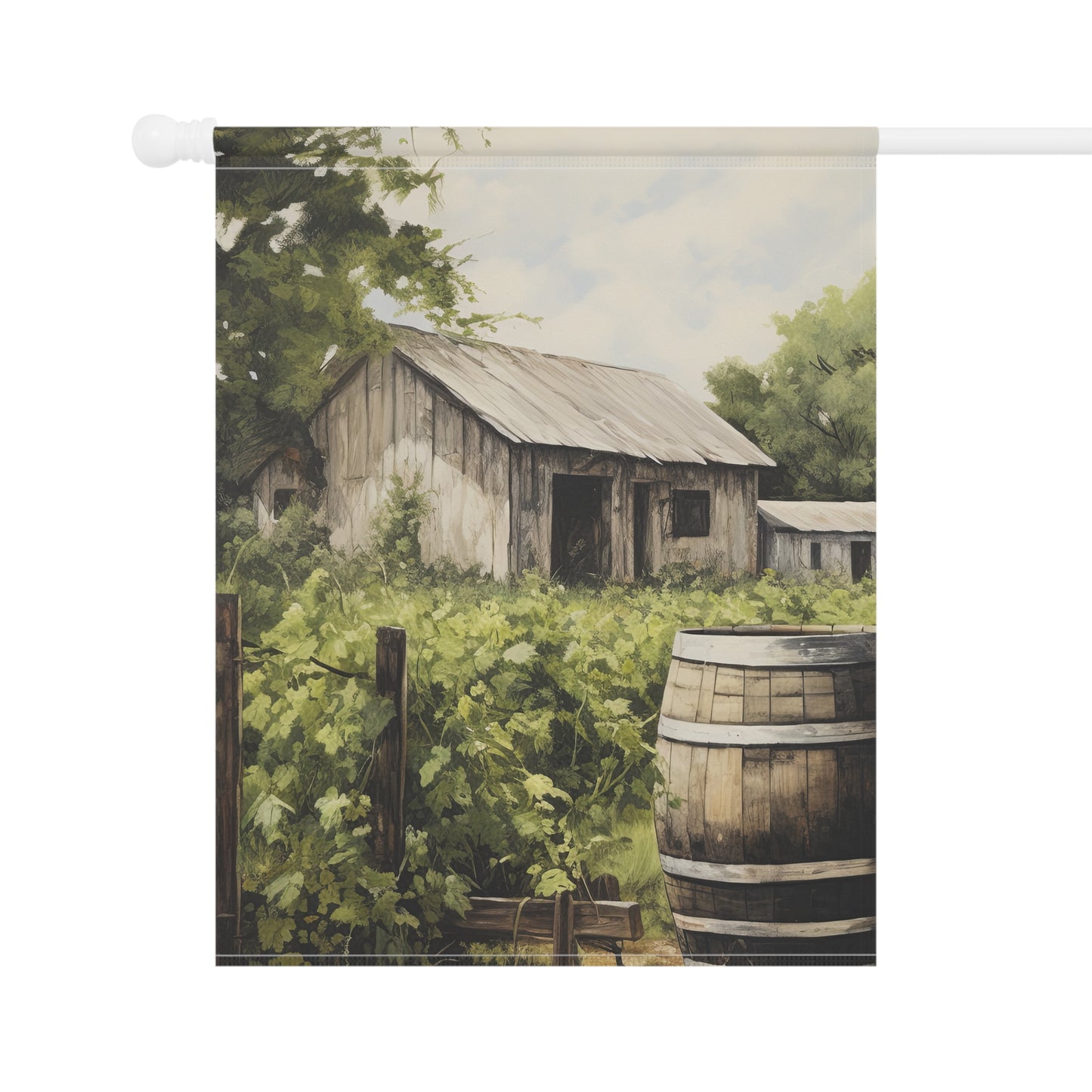 Old Farm Garden & House Banner