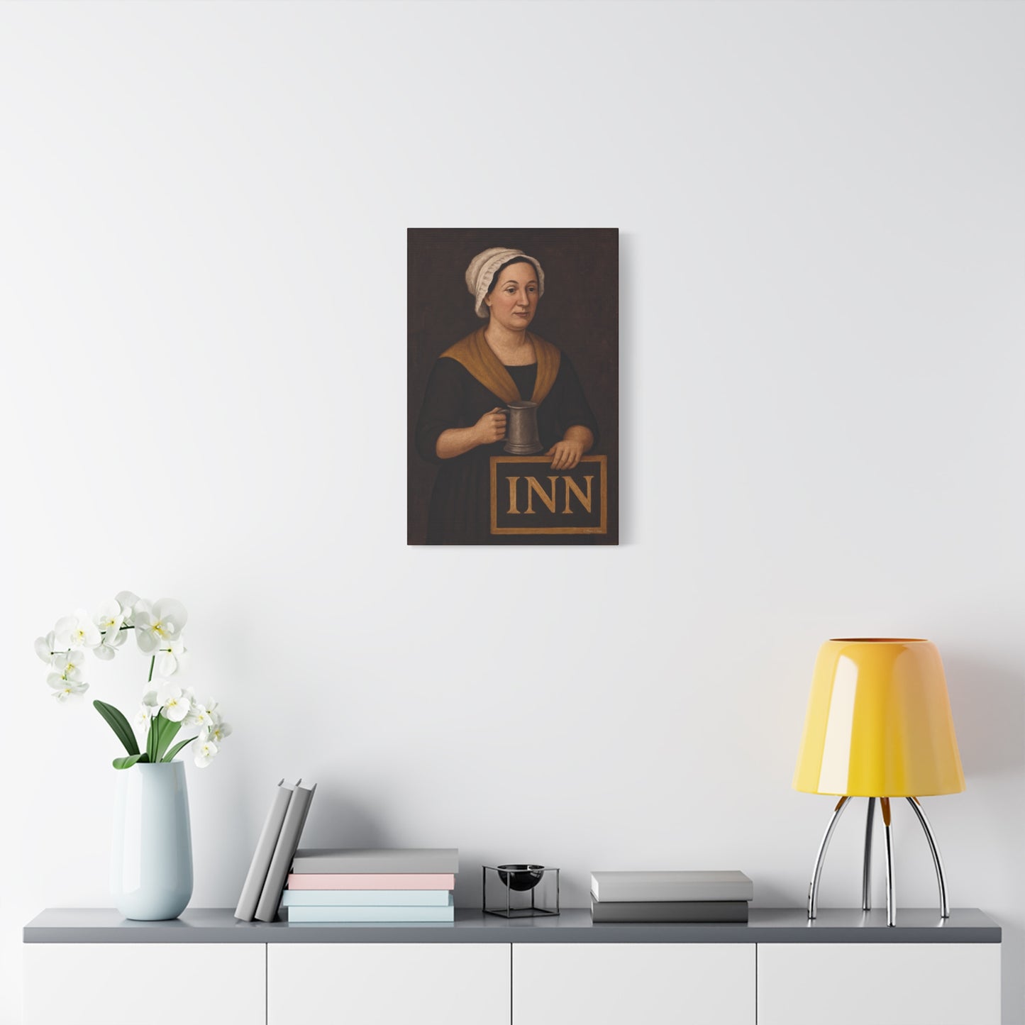 Innkeeper Canvas Art, Vintage Wall Decor, Home Pub Sign, Historical Artwork, Tavern Decor, Gift for Pub Lovers