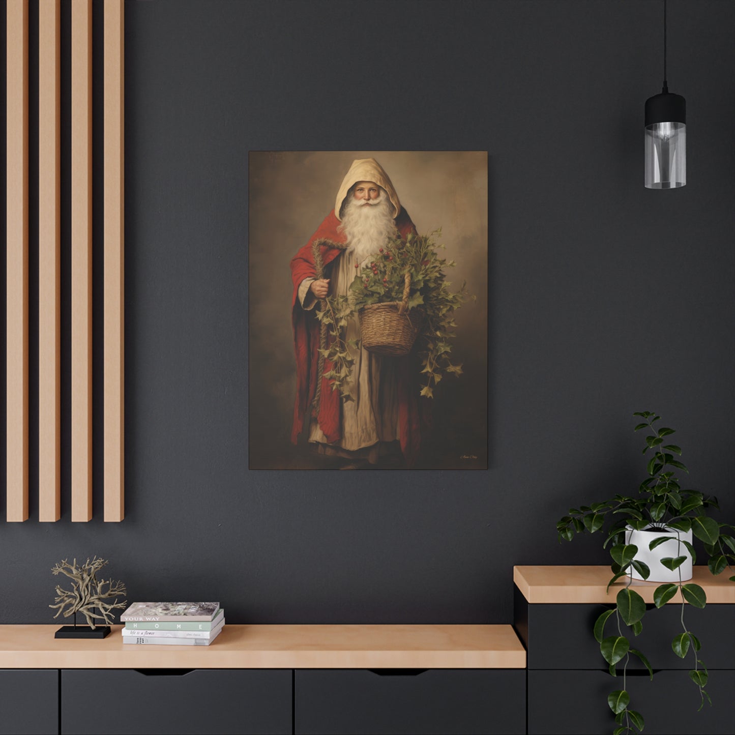 Sharing Santa Matte Canvas, Stretched, 1.25"