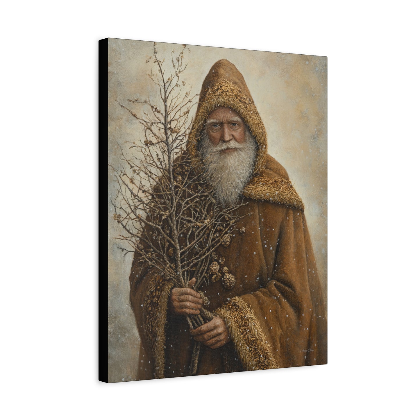 Natural Santa Matte Canvas, Stretched, 1.25"