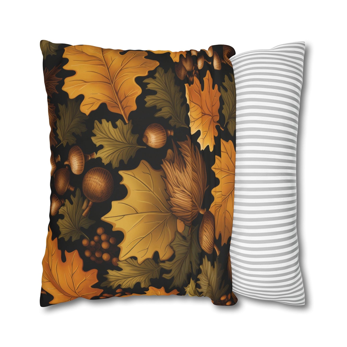 Fall Foliage Square Poly Canvas Pillowcase