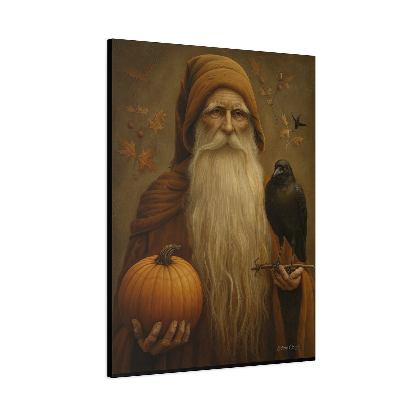 Mystical Fall Canvas Art, Autumn Decor, Nature Wall Art, Halloween Home Decor, Gift for Harvest Season