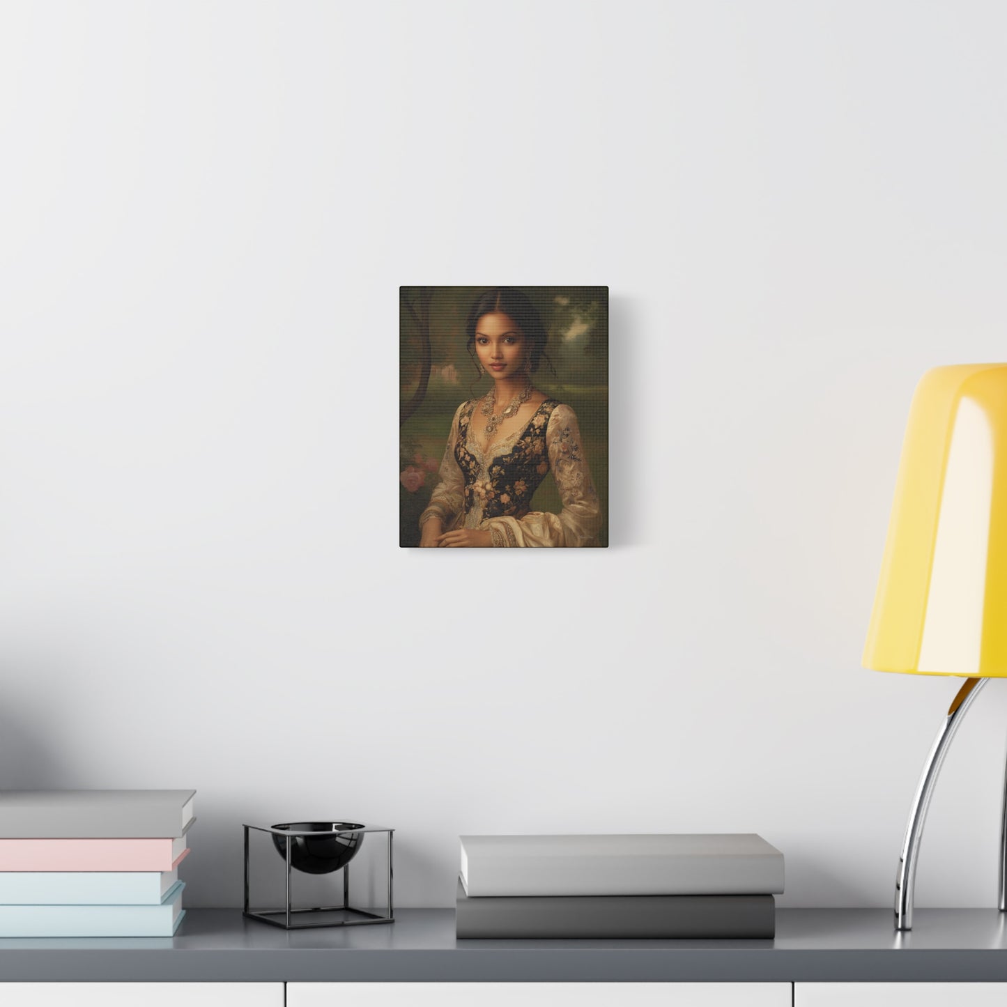 Elegant Floral Canvas Art Print, Wall Décor, Home Decoration, Gift for Her, Feminine Artwork, Vintage Inspired