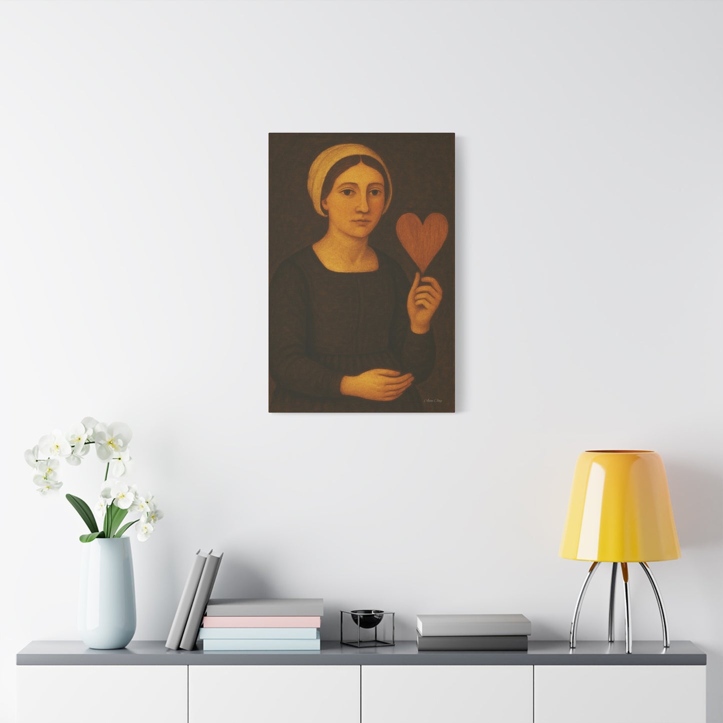 Heartwarming Stretched Canvas Wall Art, Vintage Decor, Gift for Home, Wall Tapestry, Heartfelt Art Piece, Unique Artwork
