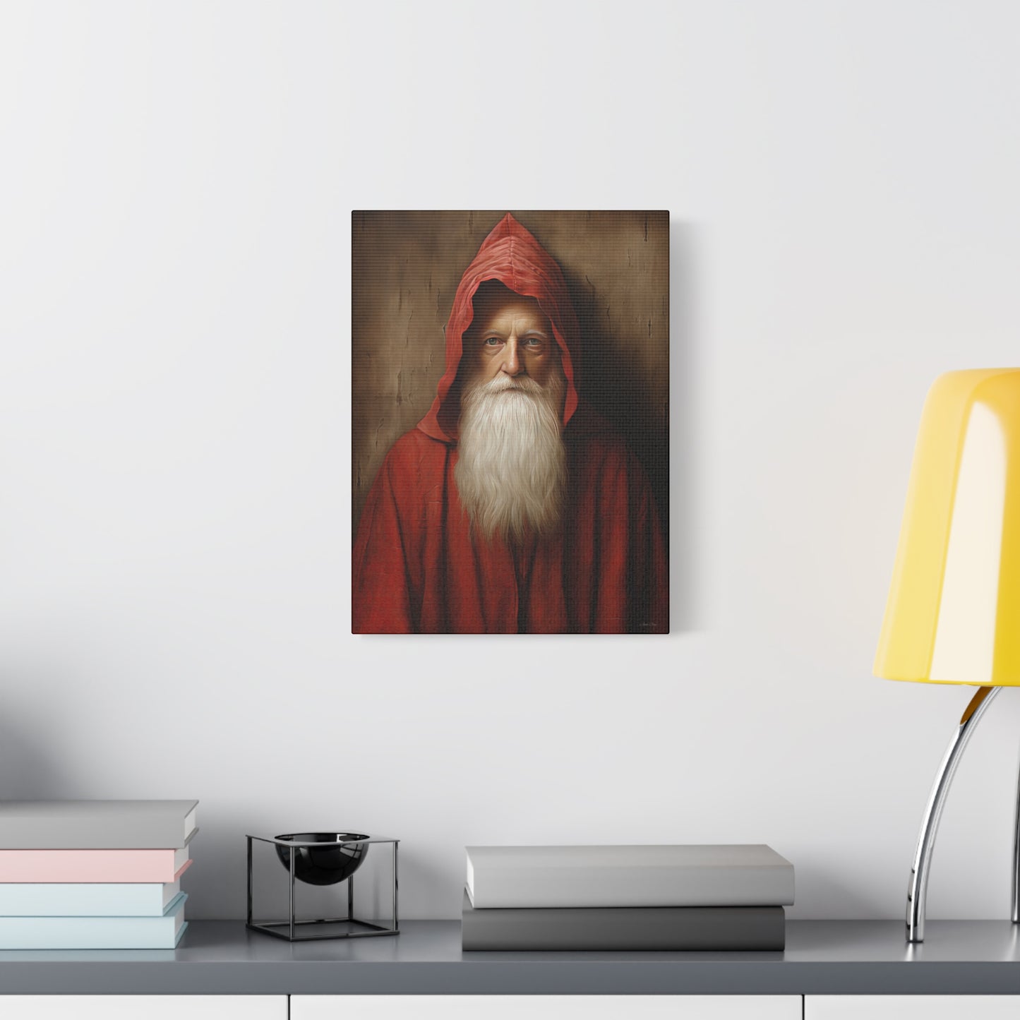 Mysterious Santa Matte Canvas, Stretched, 1.25"