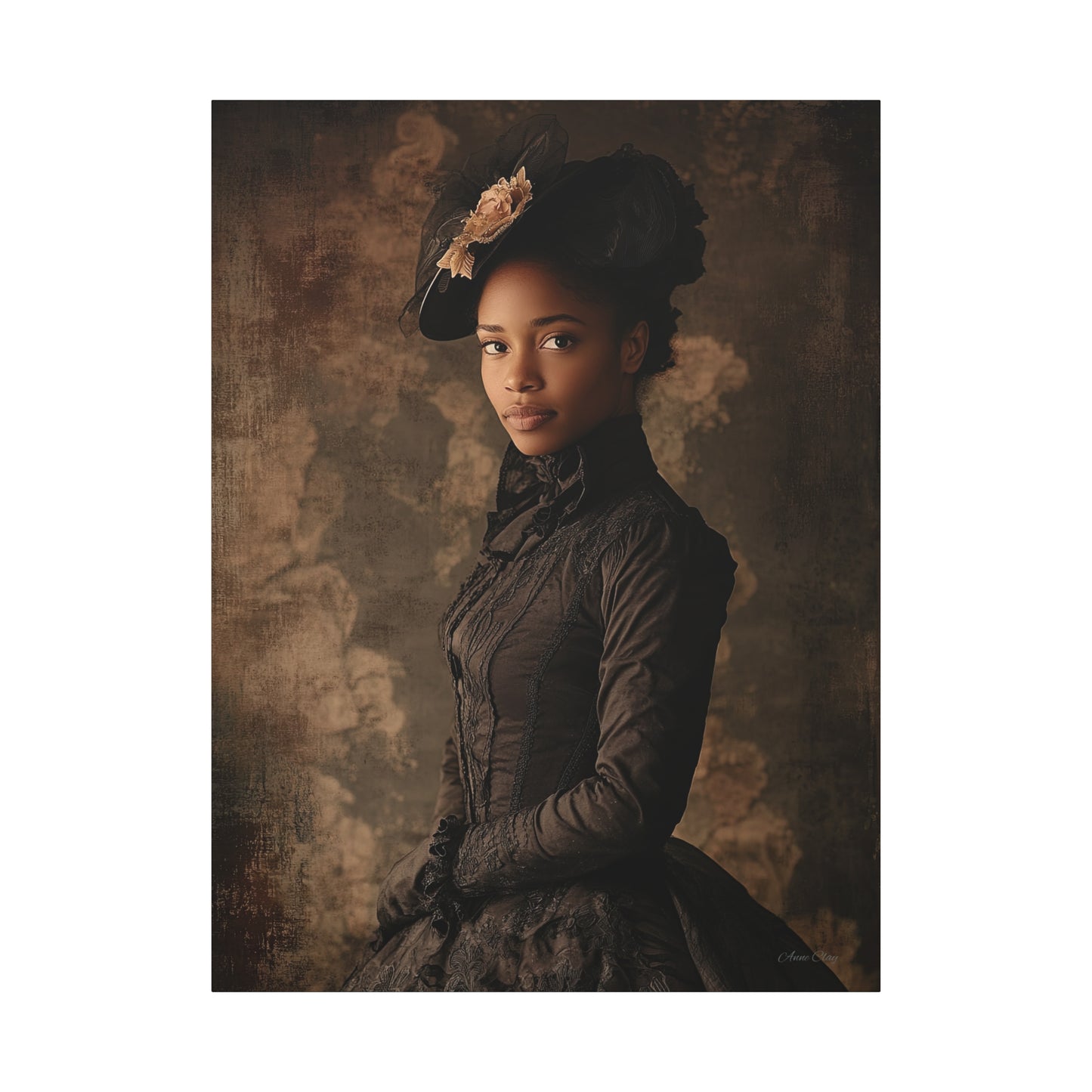 Virtue Elegant Vintage Canvas Art Print - Timeless Portrait Decor
